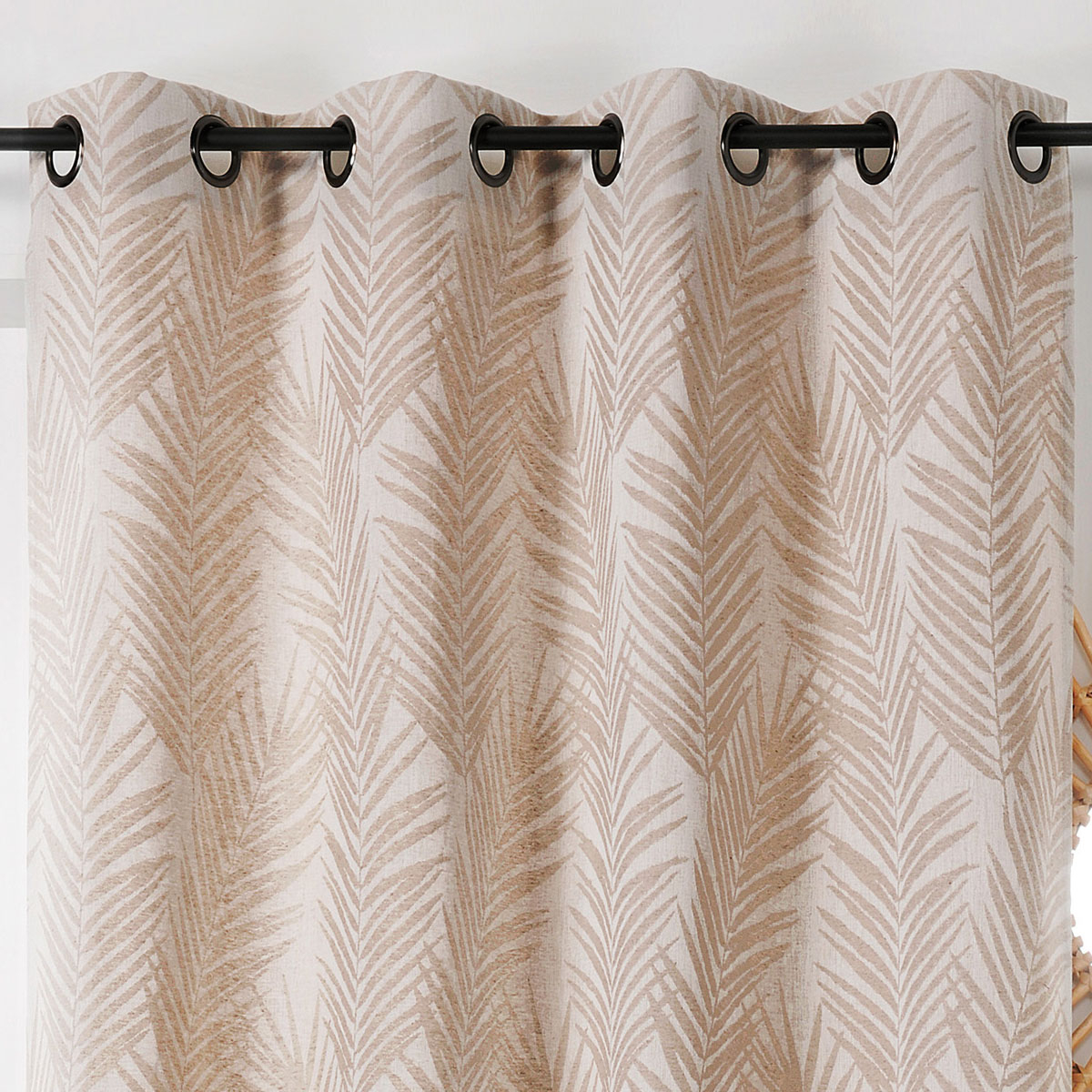 Rideau imprimé feuille de palmier — vue 3