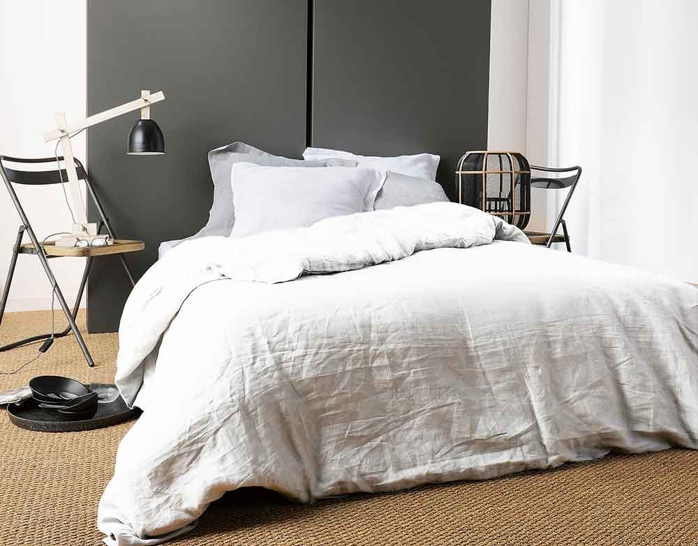 Housse de Couette Unie en Lin — vue 3