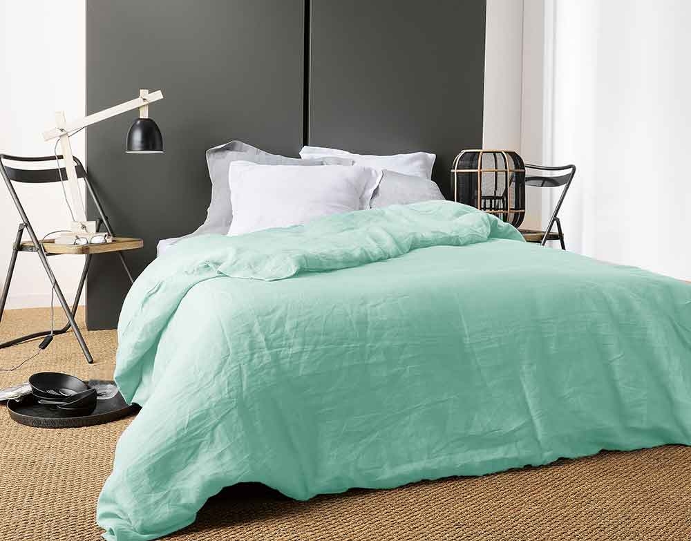 Housse de Couette Unie en Lin — vue 5