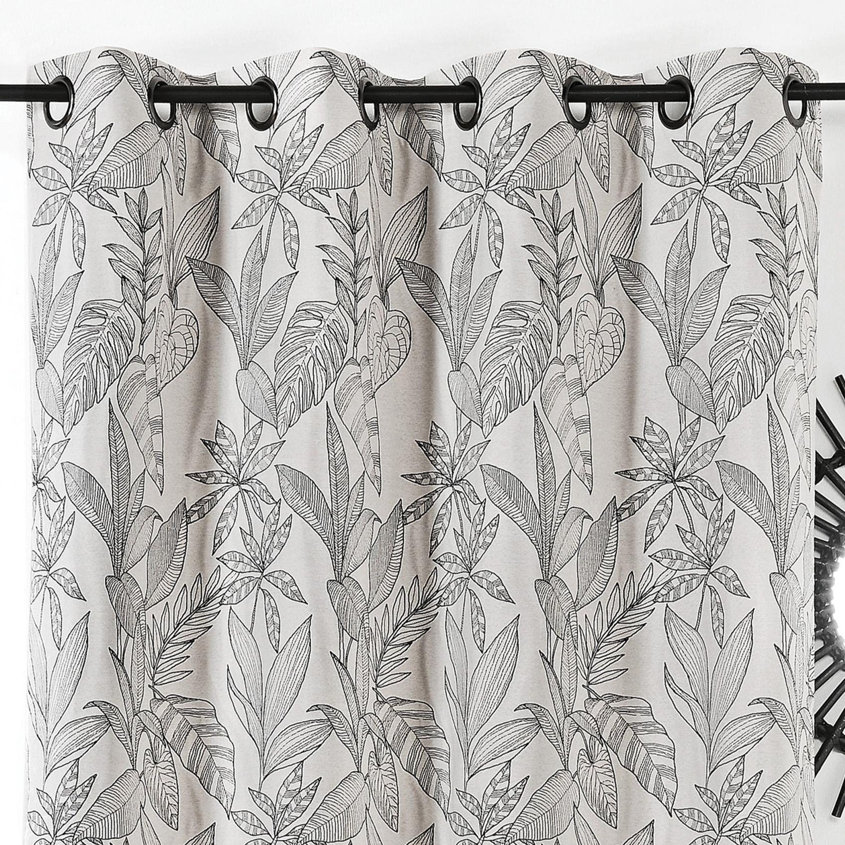 Rideau aux feuilles stylisées — vue 6
