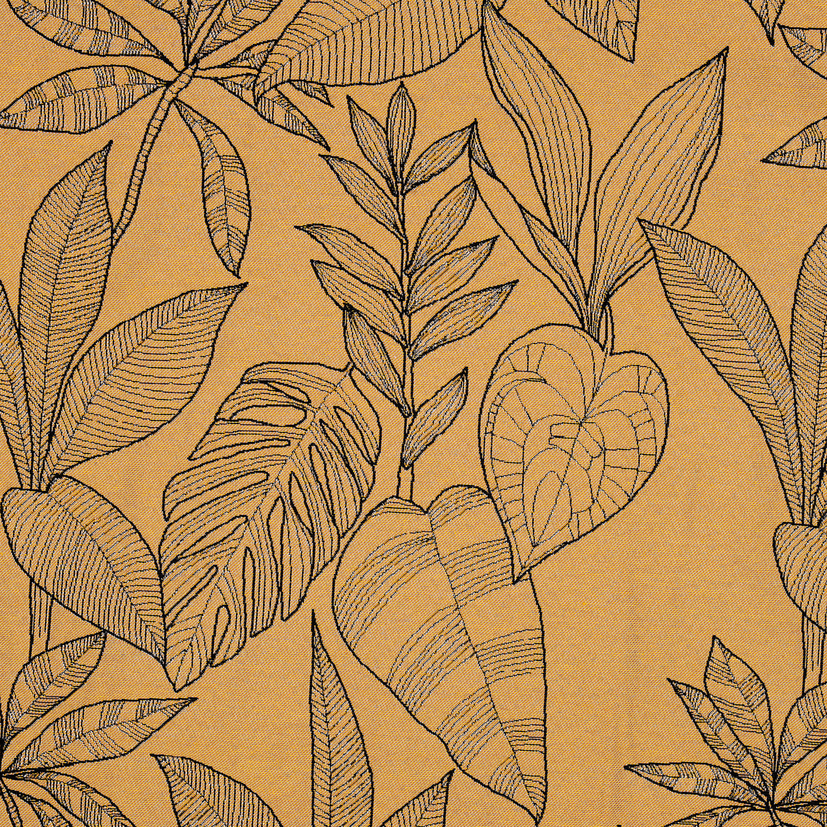 Jeté de lit aux feuilles stylisées — vue 4