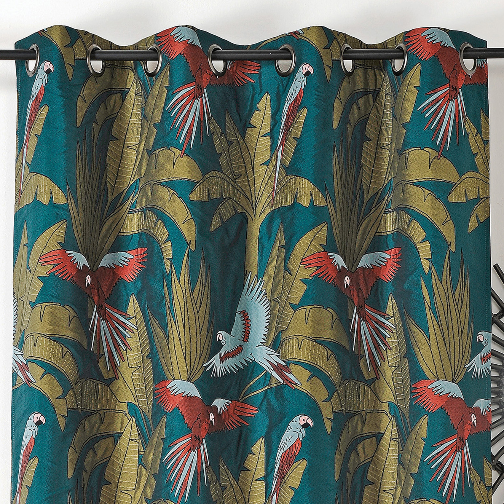Rideau tamisant imprimé perroquet — vue 3