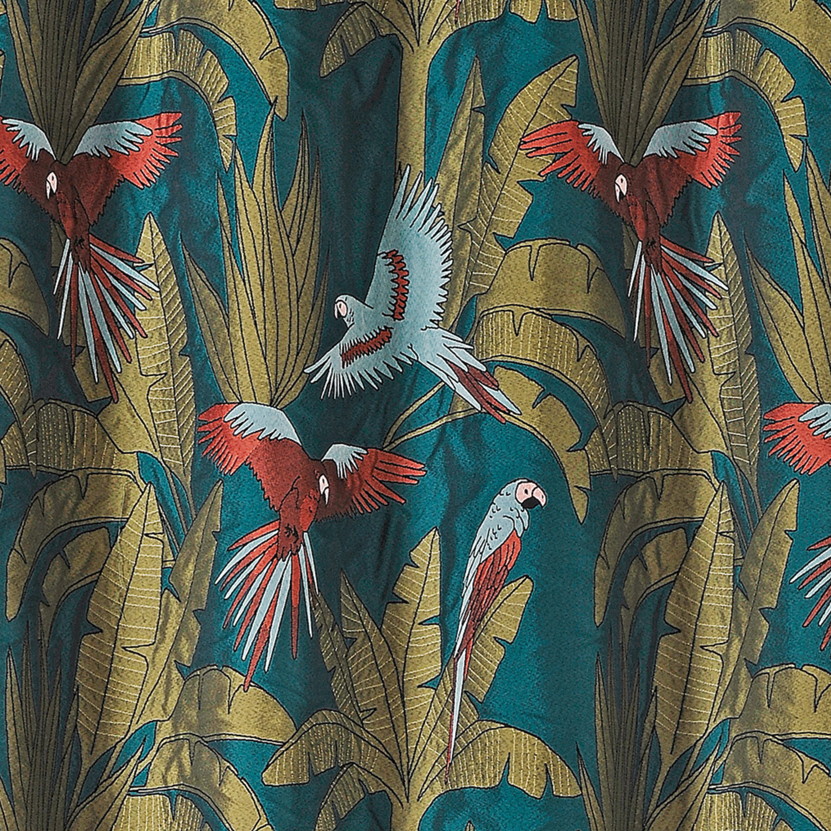 Rideau tamisant imprimé perroquet — vue 4