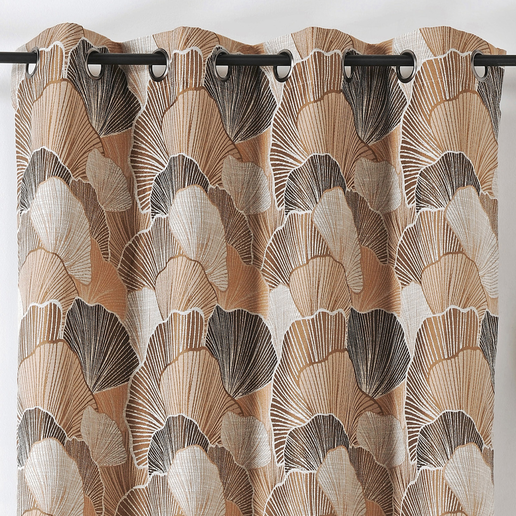 Rideau imprimé feuilles de Ginko — vue 3