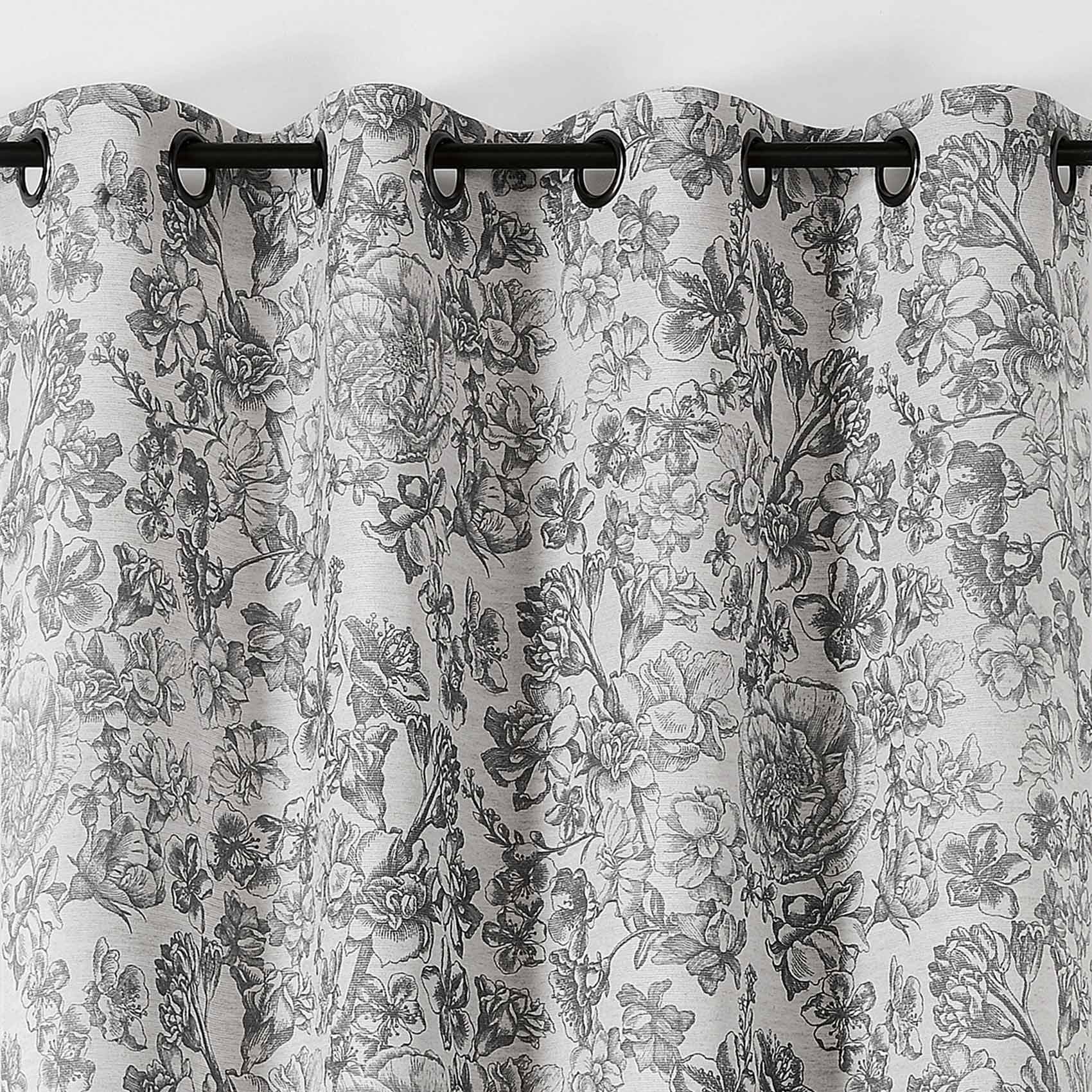 Rideau d'ameublement imprimé floral — vue 3