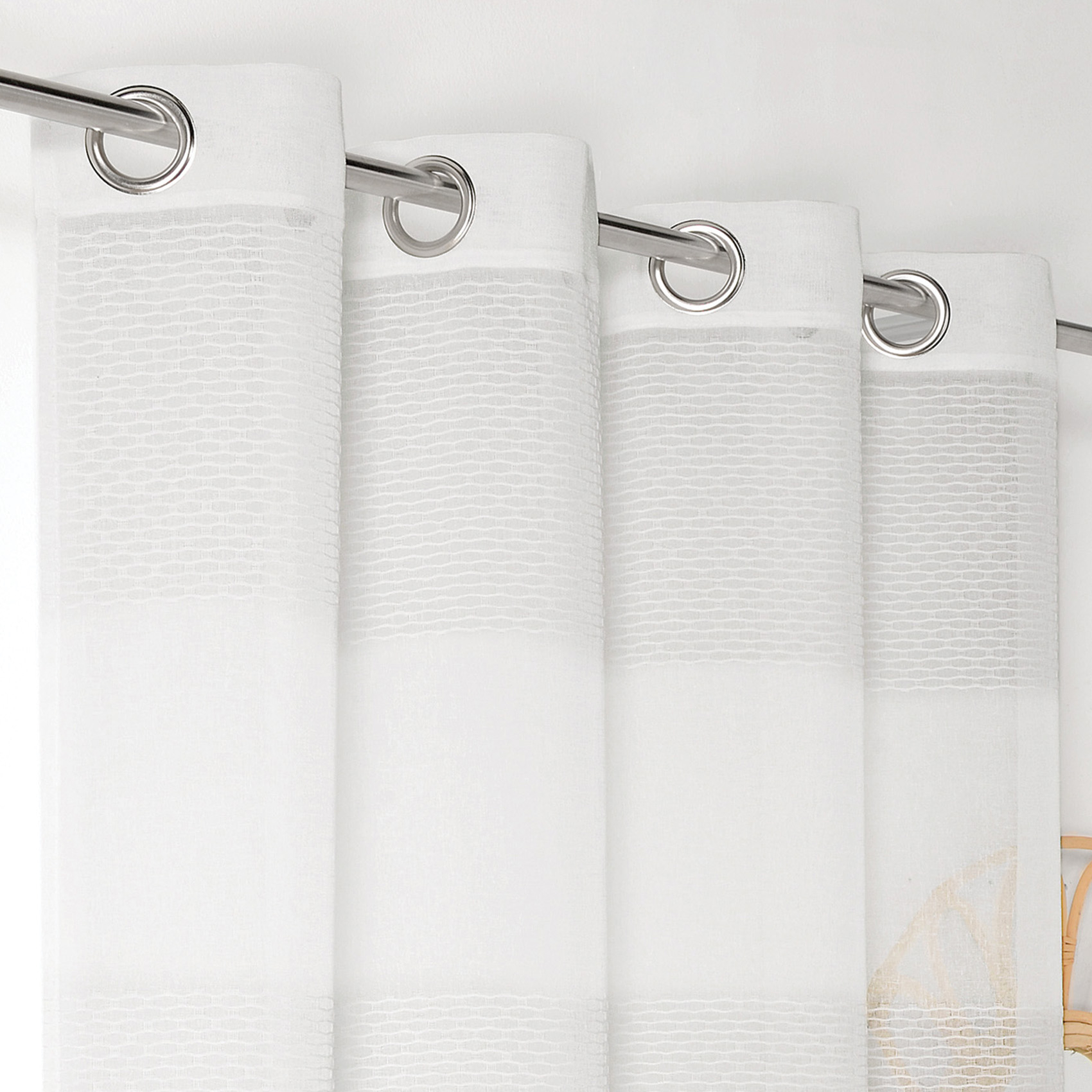 Voilage à rayures bayadères — vue 3