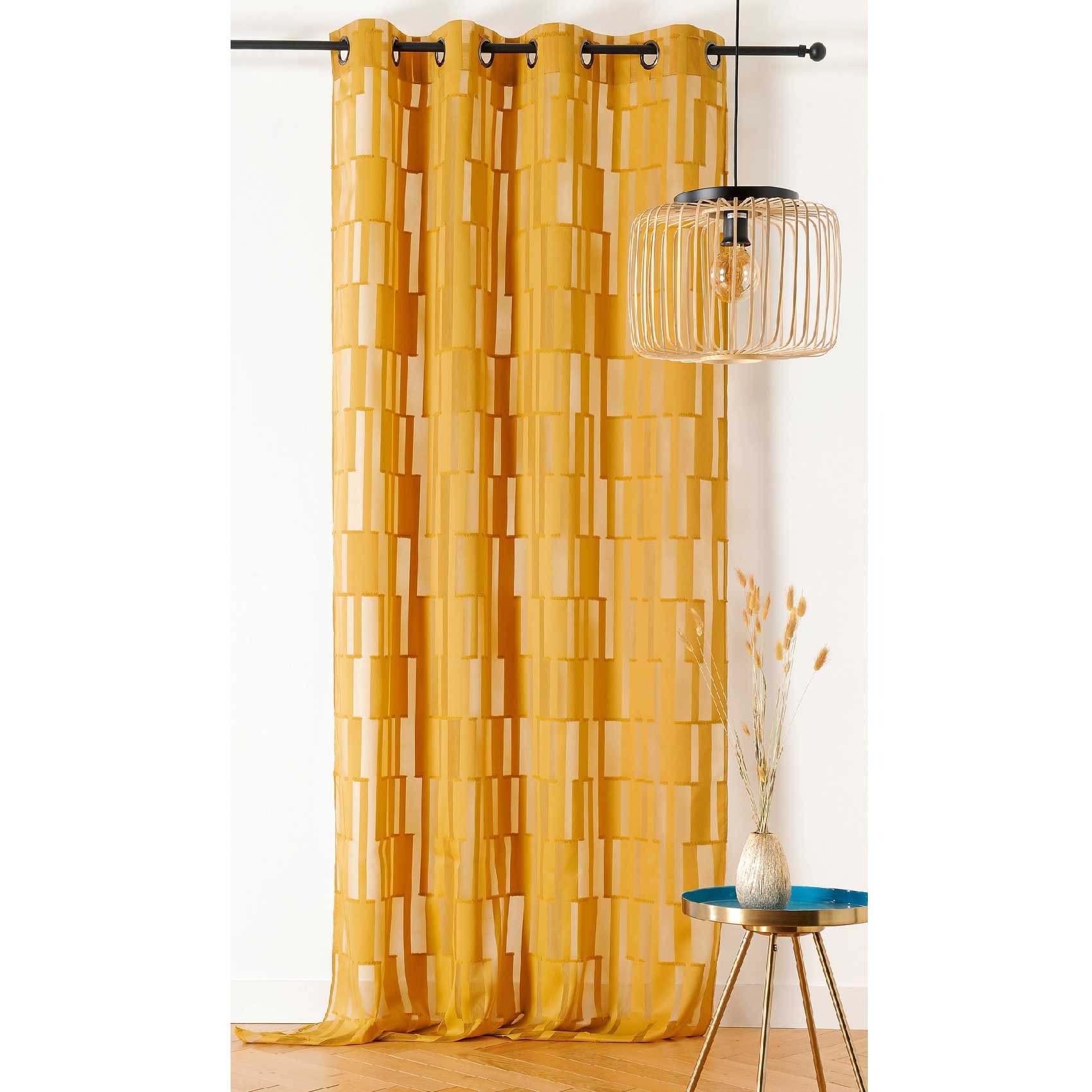 Voilage tamisant transparent et graphique — vue 5