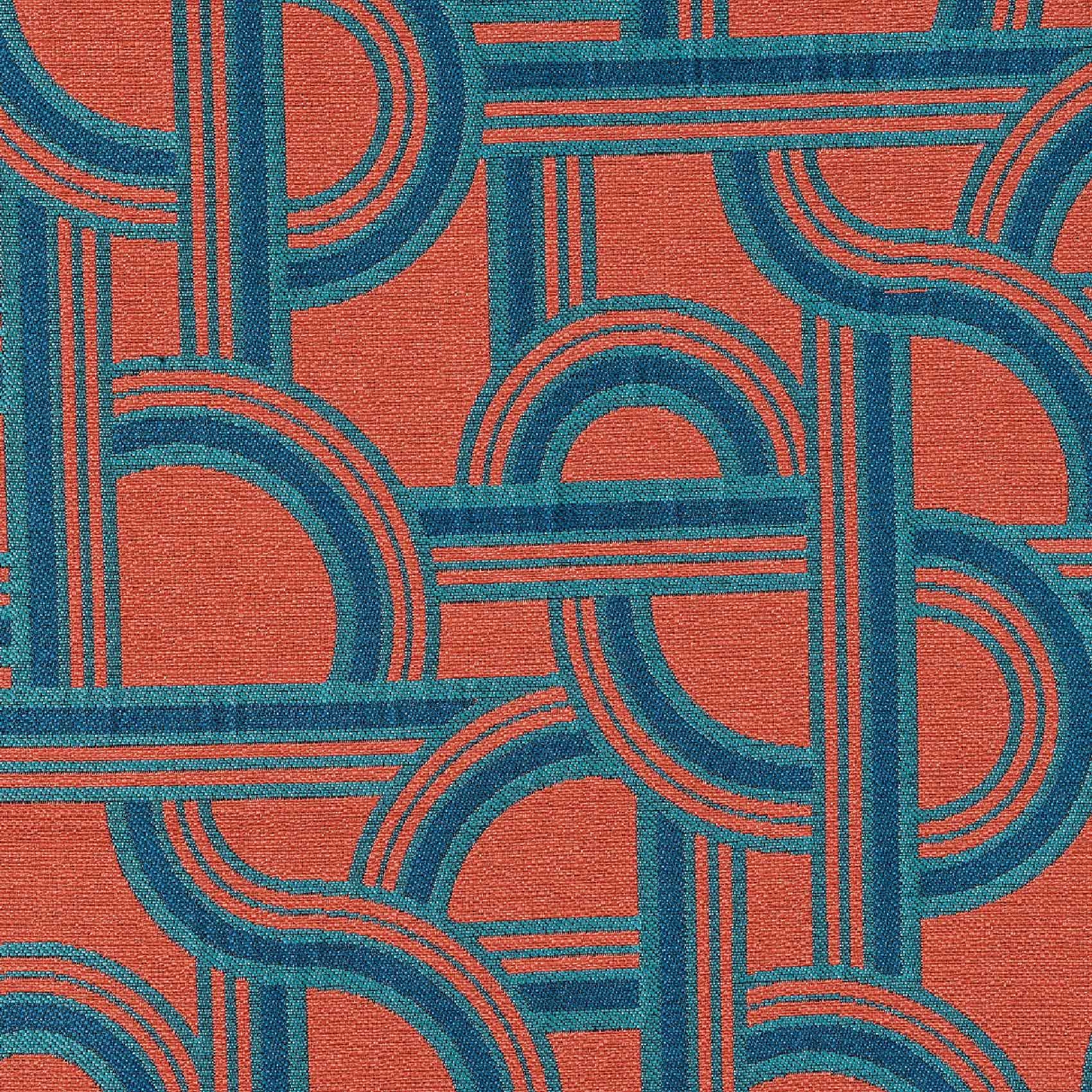 Tissu aux couleurs des wagons de l'Orient Express. — vue 3