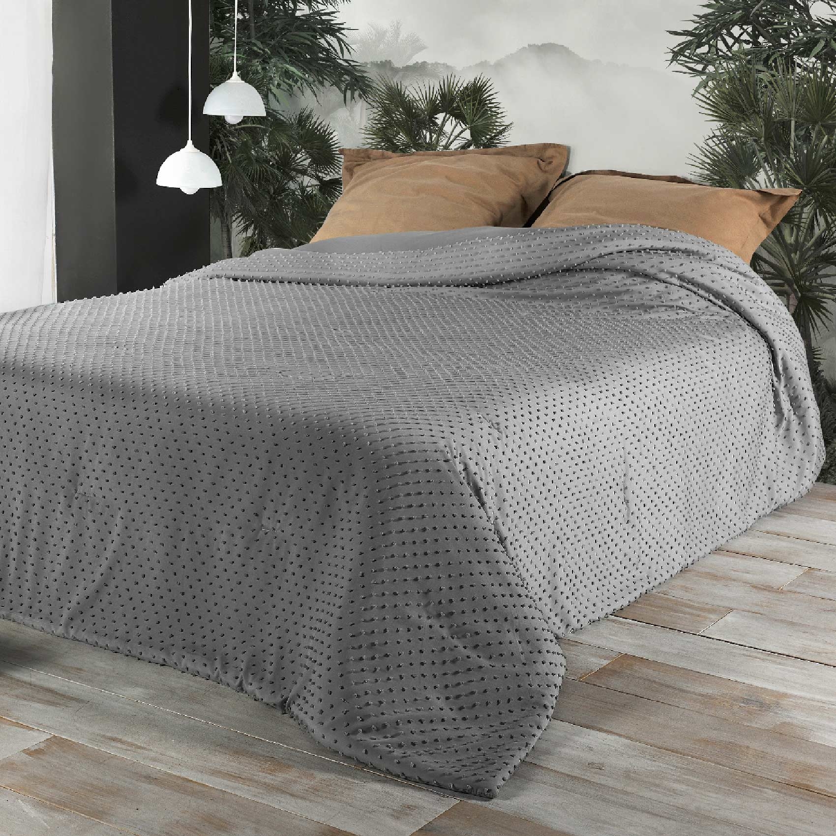 Jeté de lit à petits pompons — vue 6