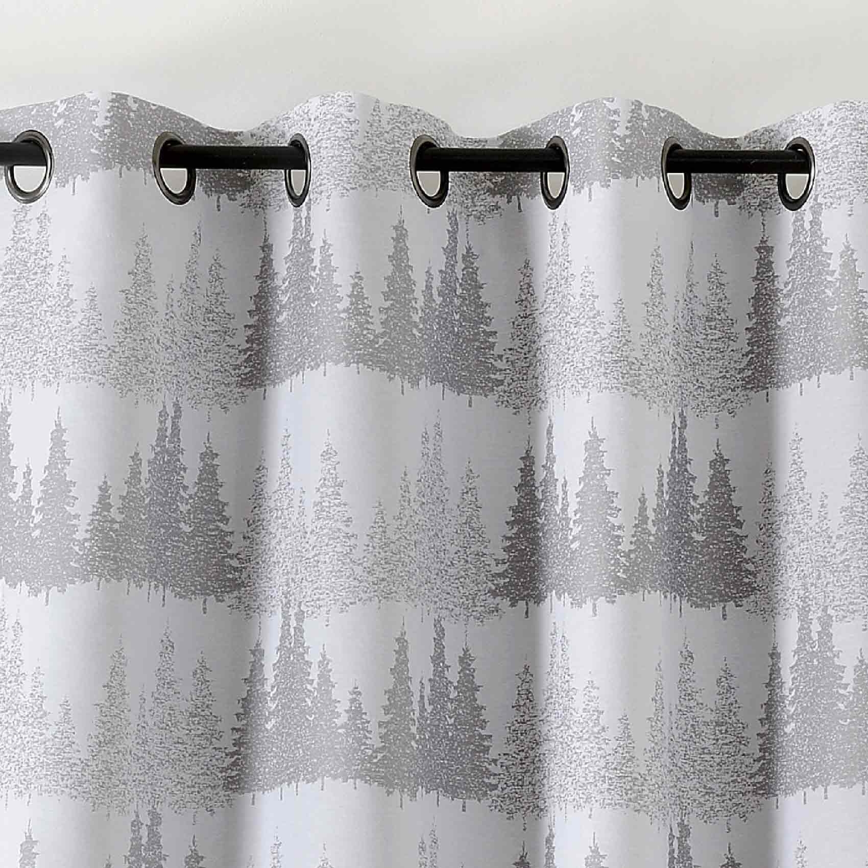 Rideau d'ameublement au paysage enneigé — vue 3