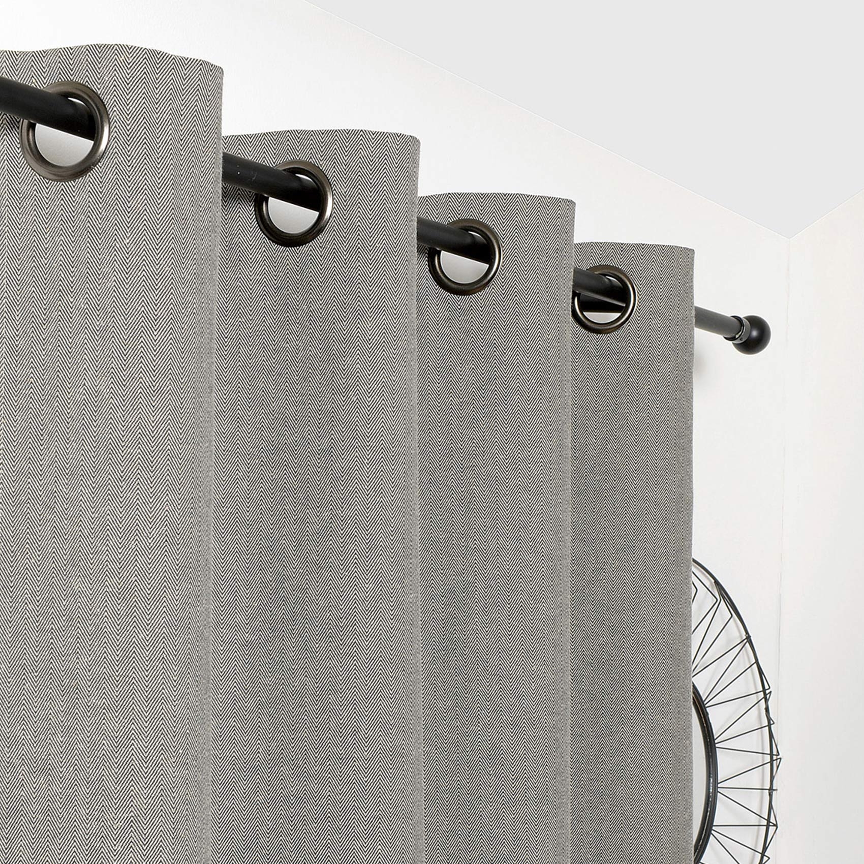 Rideau d'ameublement à chevrons — vue 4