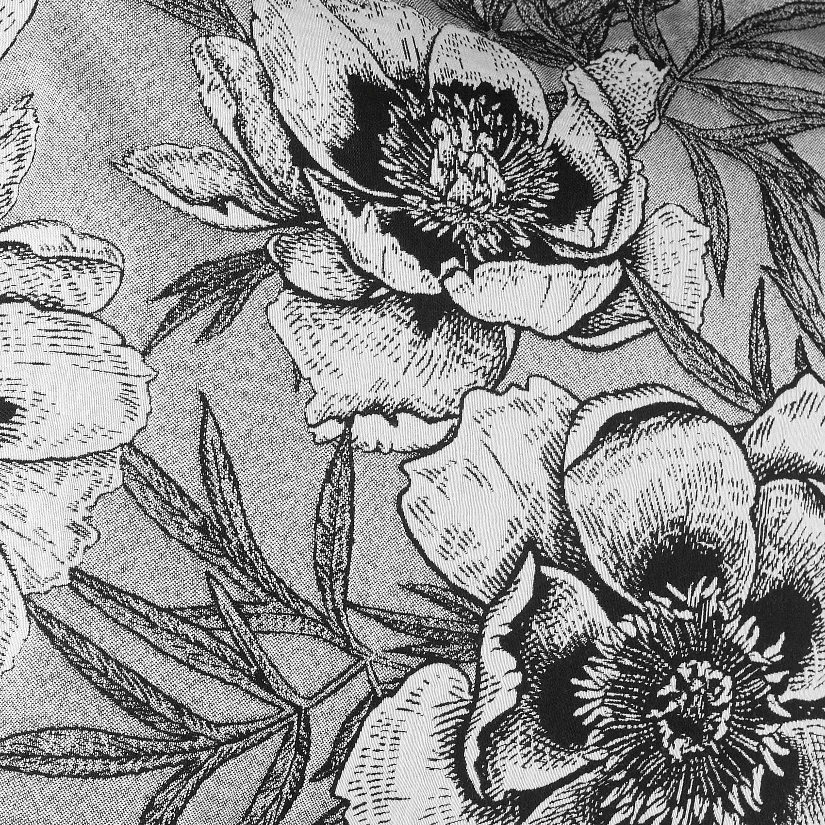 Coussin passepoilé aux impressions florales — vue 4