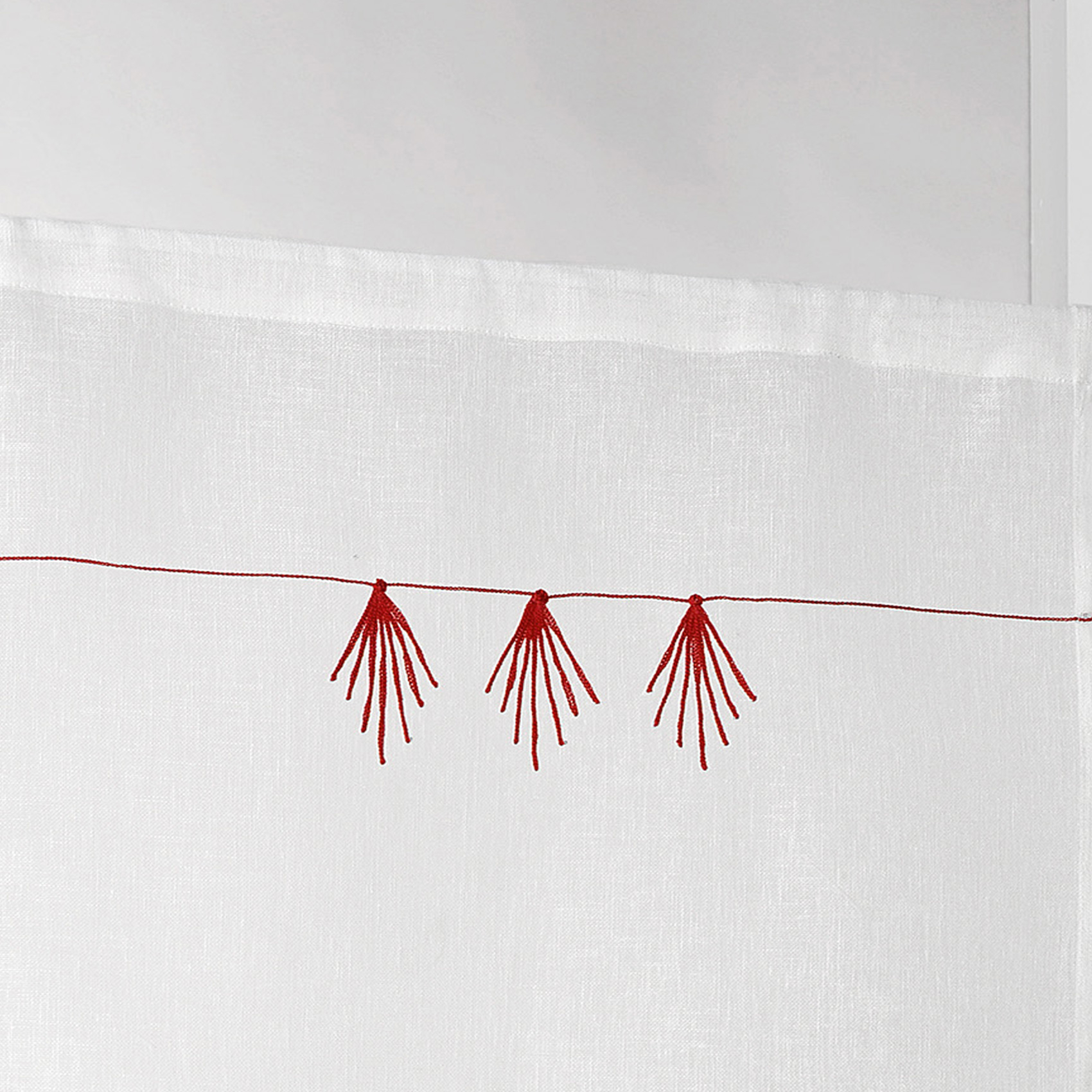 Paire de petits voilages au style géométrique — vue 6