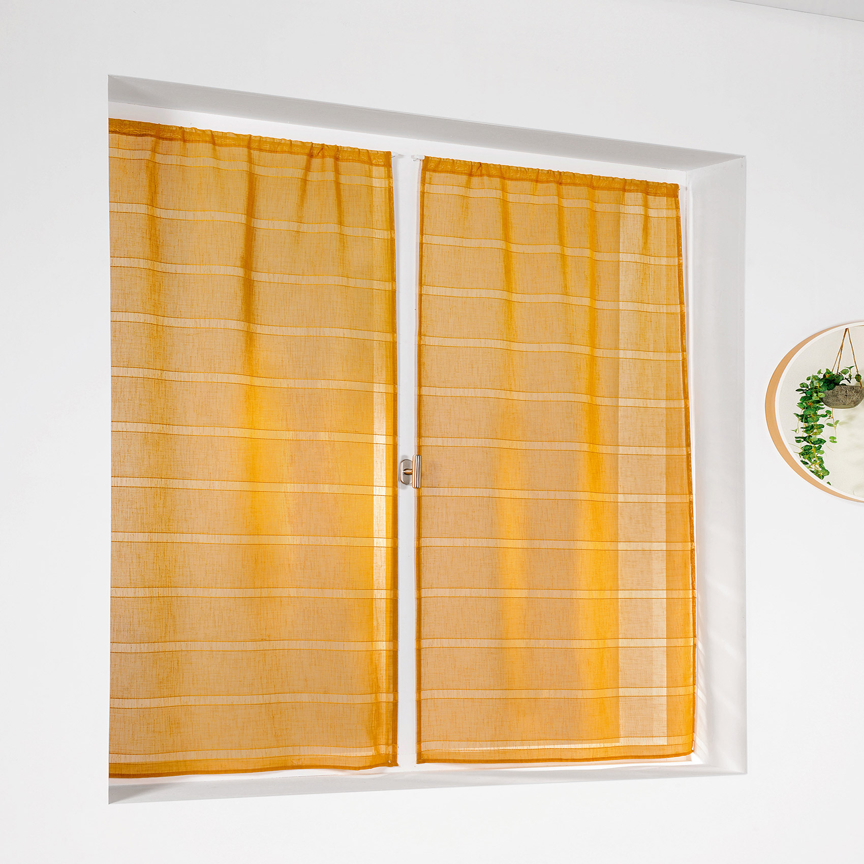 Petits voilages à la paire Cordelette