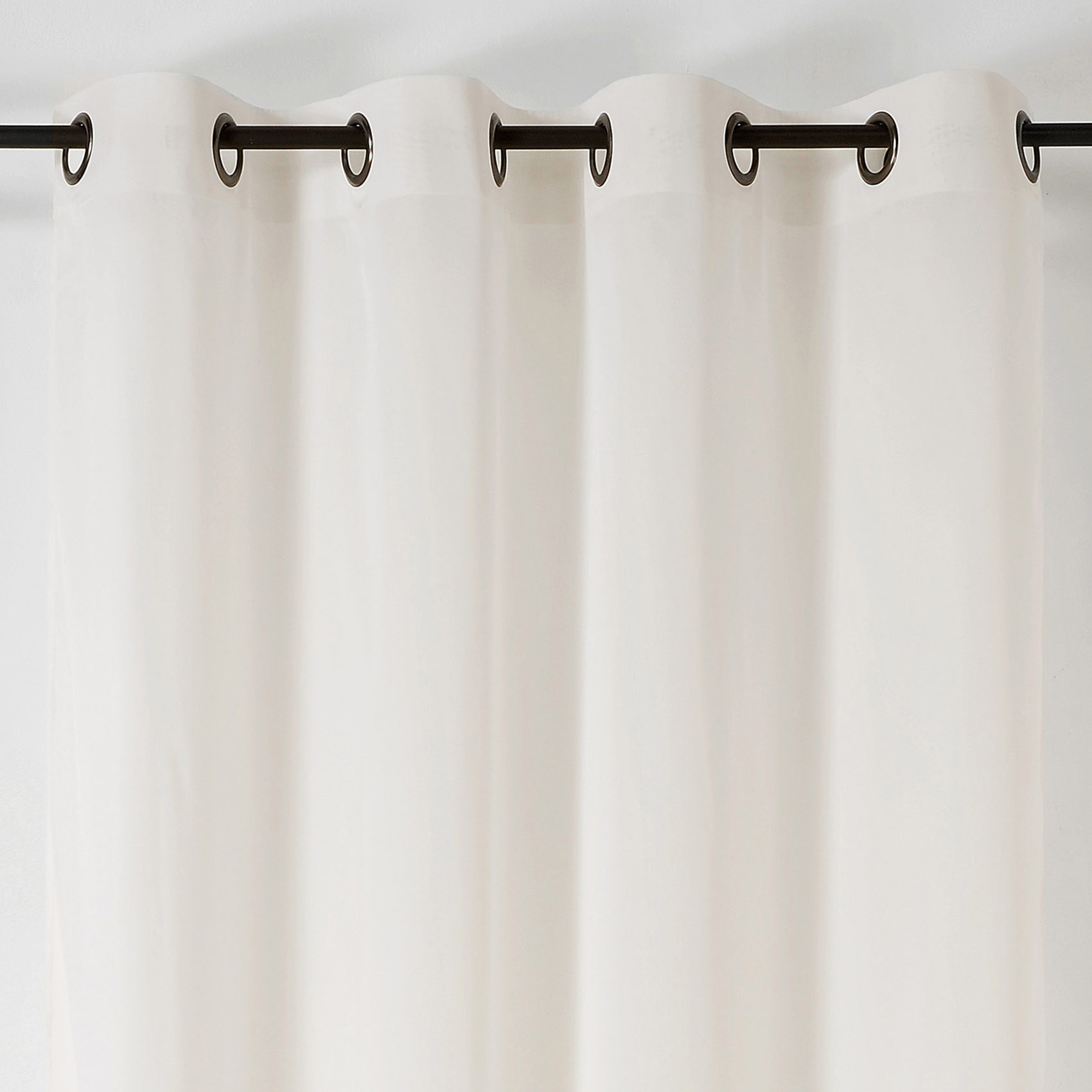 Voilage uni en polyester recyclé — vue 3