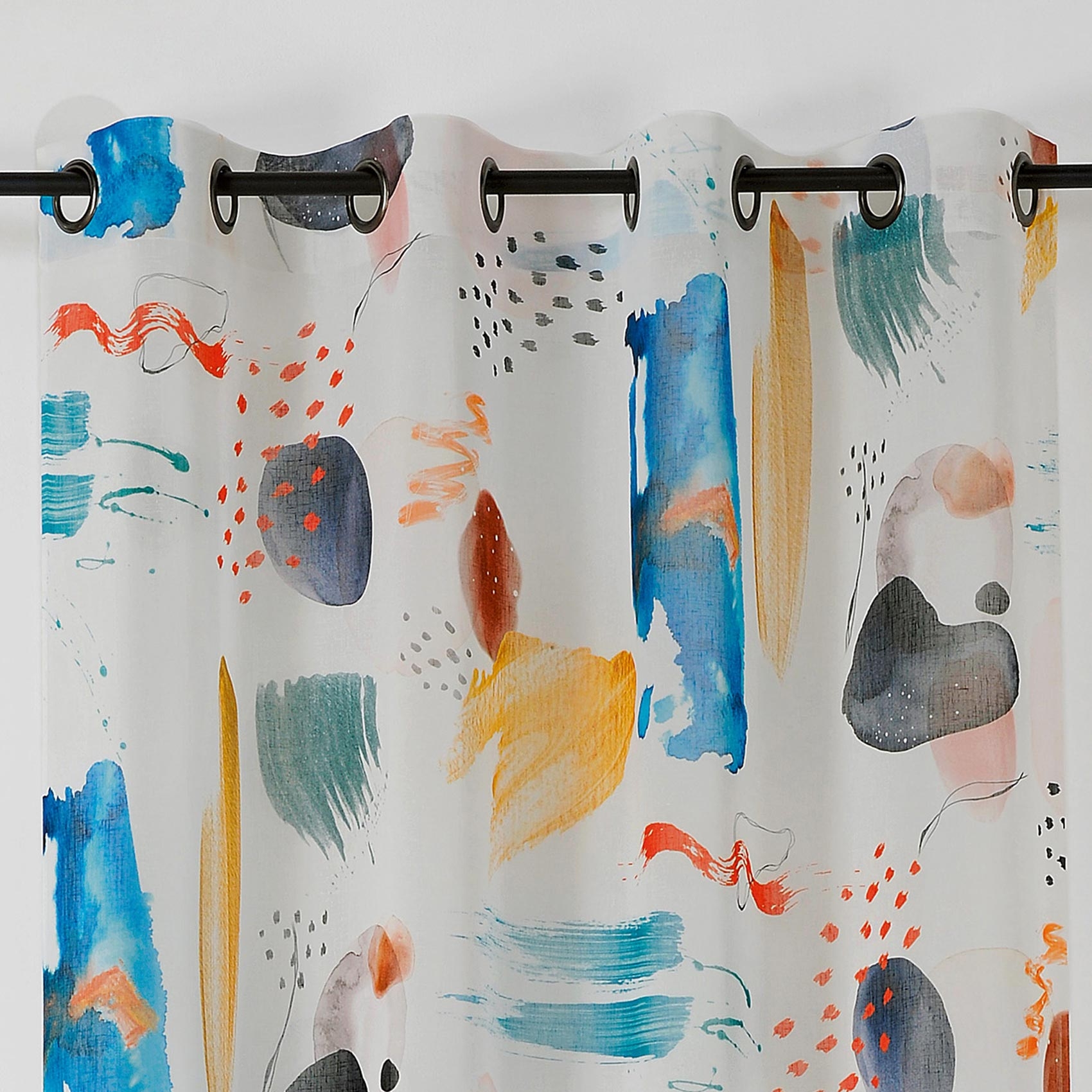 Voilage tamisant impressions abstraites — vue 3