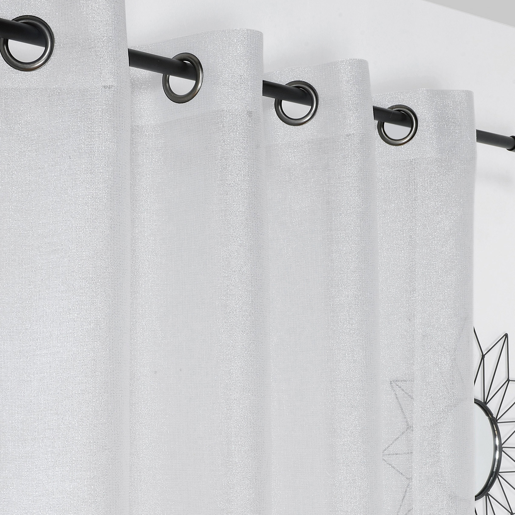 Voilage uni et scintillant — vue 3