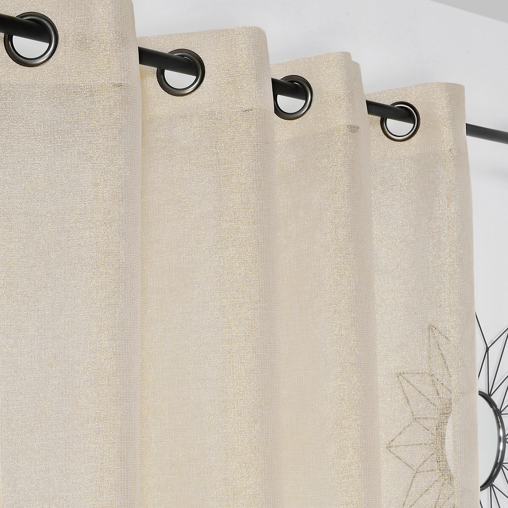 Voilage uni et scintillant — vue 6