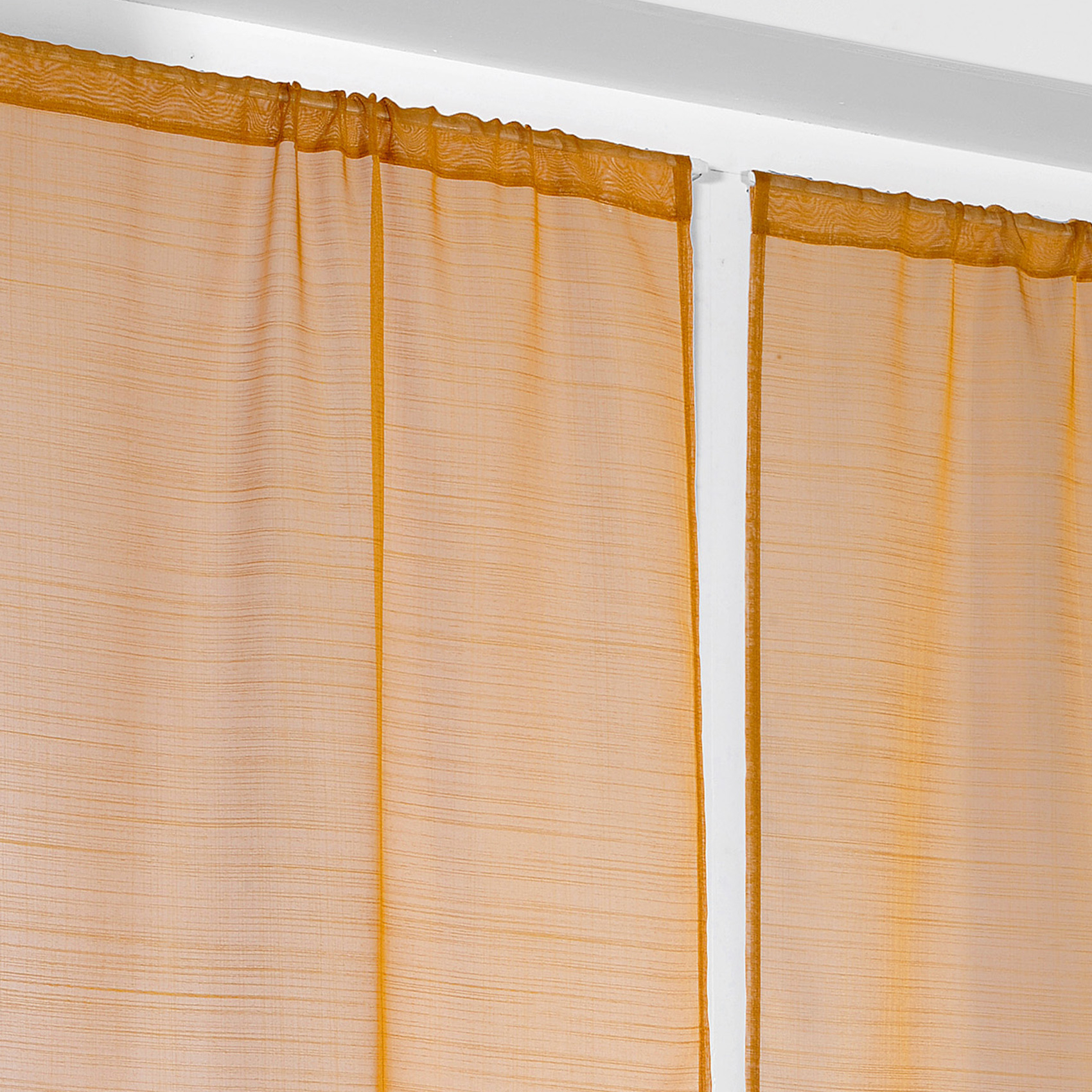 Paire de petits voilages droits en étamine givrée — vue 6