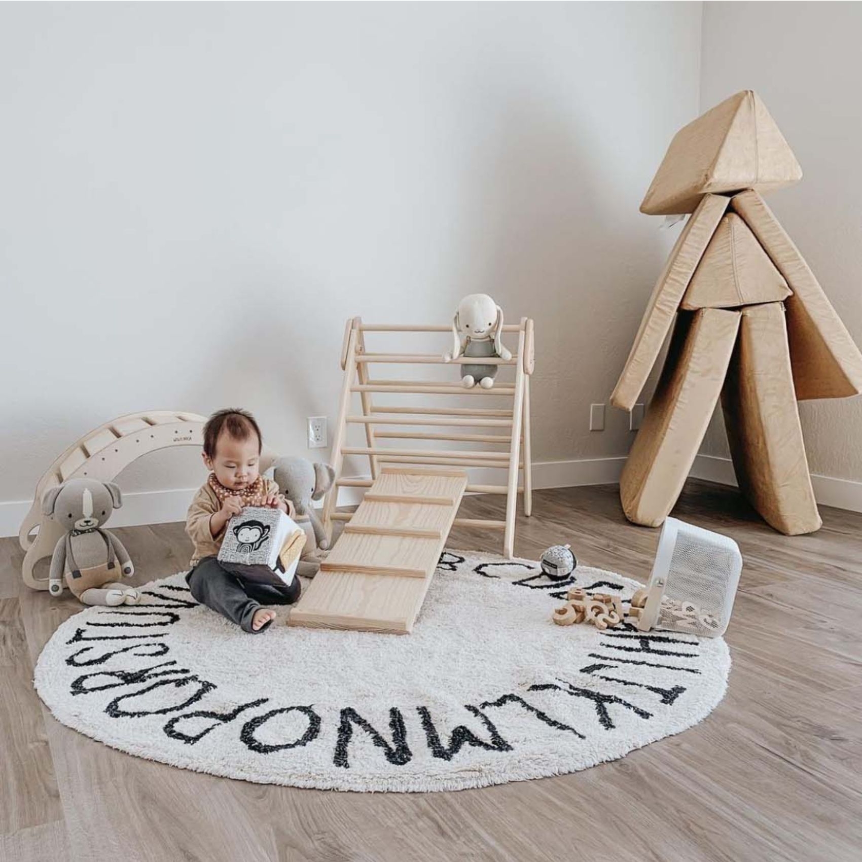 Tapis lavable rond ABC — vue 5