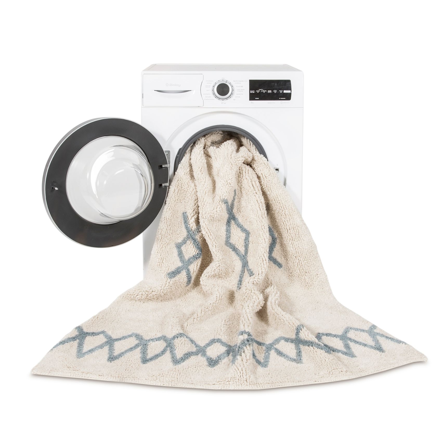 Tapis atlas natural bleu vintage — vue 3