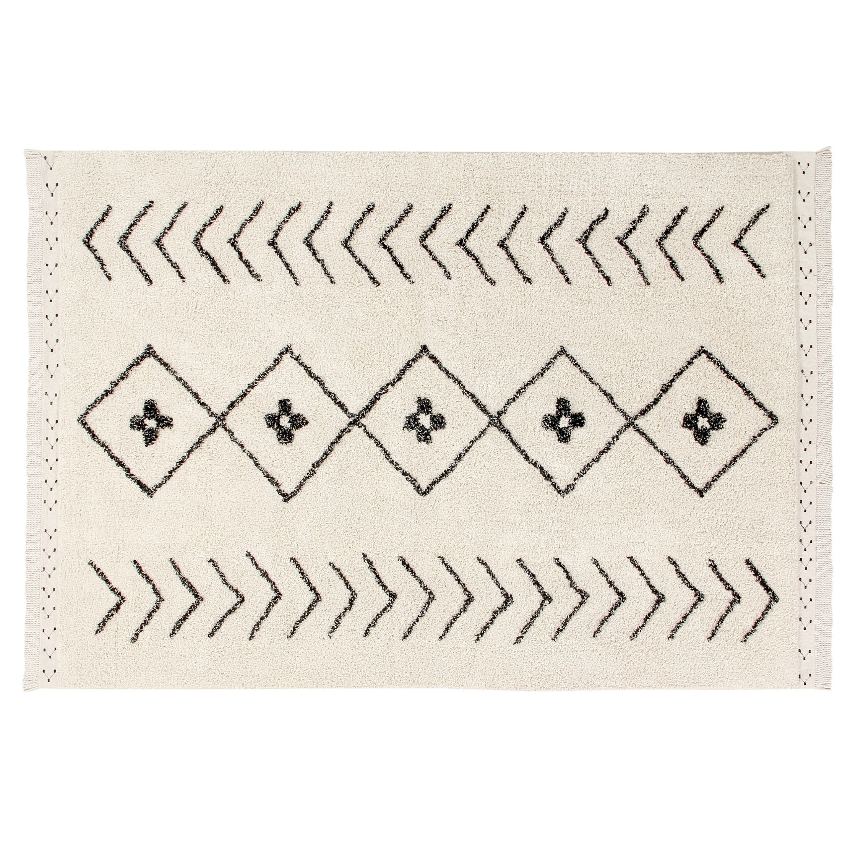 Tapis lavable bereber losanges