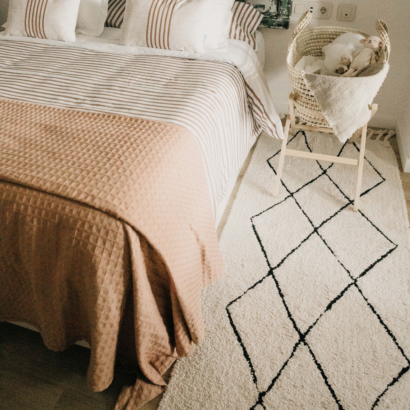 Tapis de couloir lavable bereber beige — vue 5