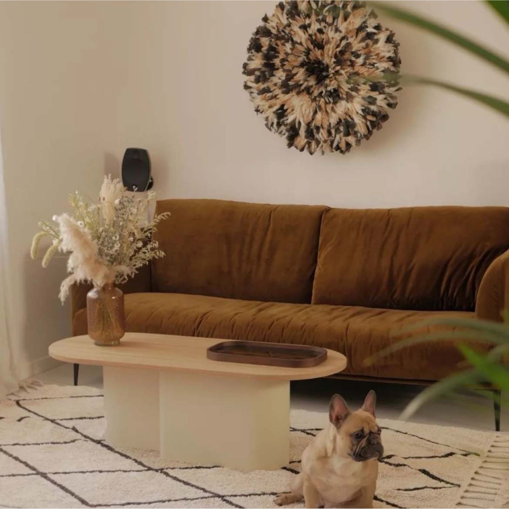 Tapis lavable bereber beige — vue 4