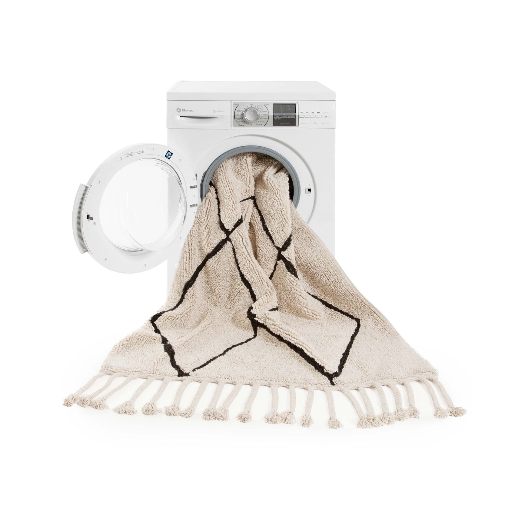 Tapis de couloir lavable bereber beige — vue 3