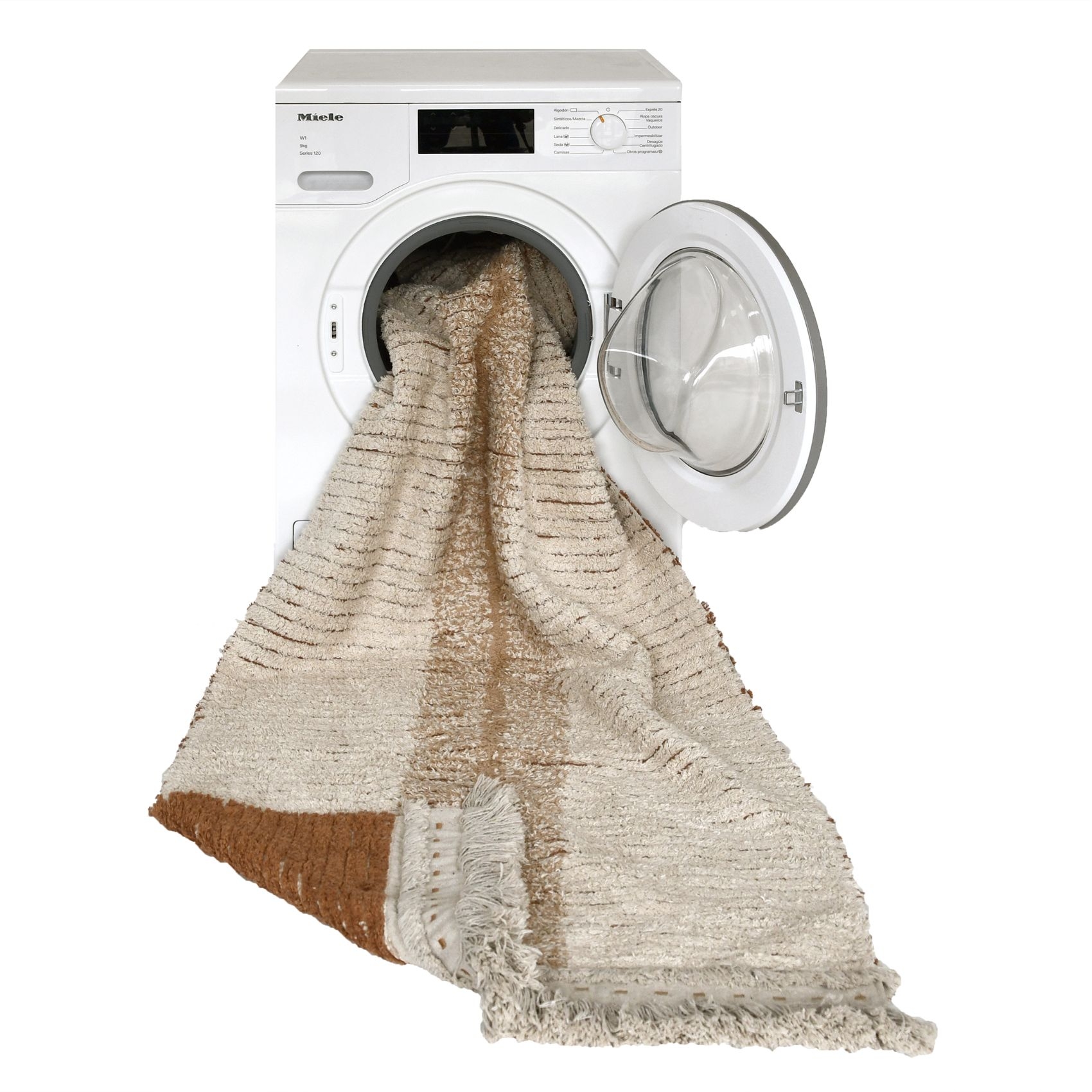 Tapis de couloir lavable et réversible caramel duo — vue 6