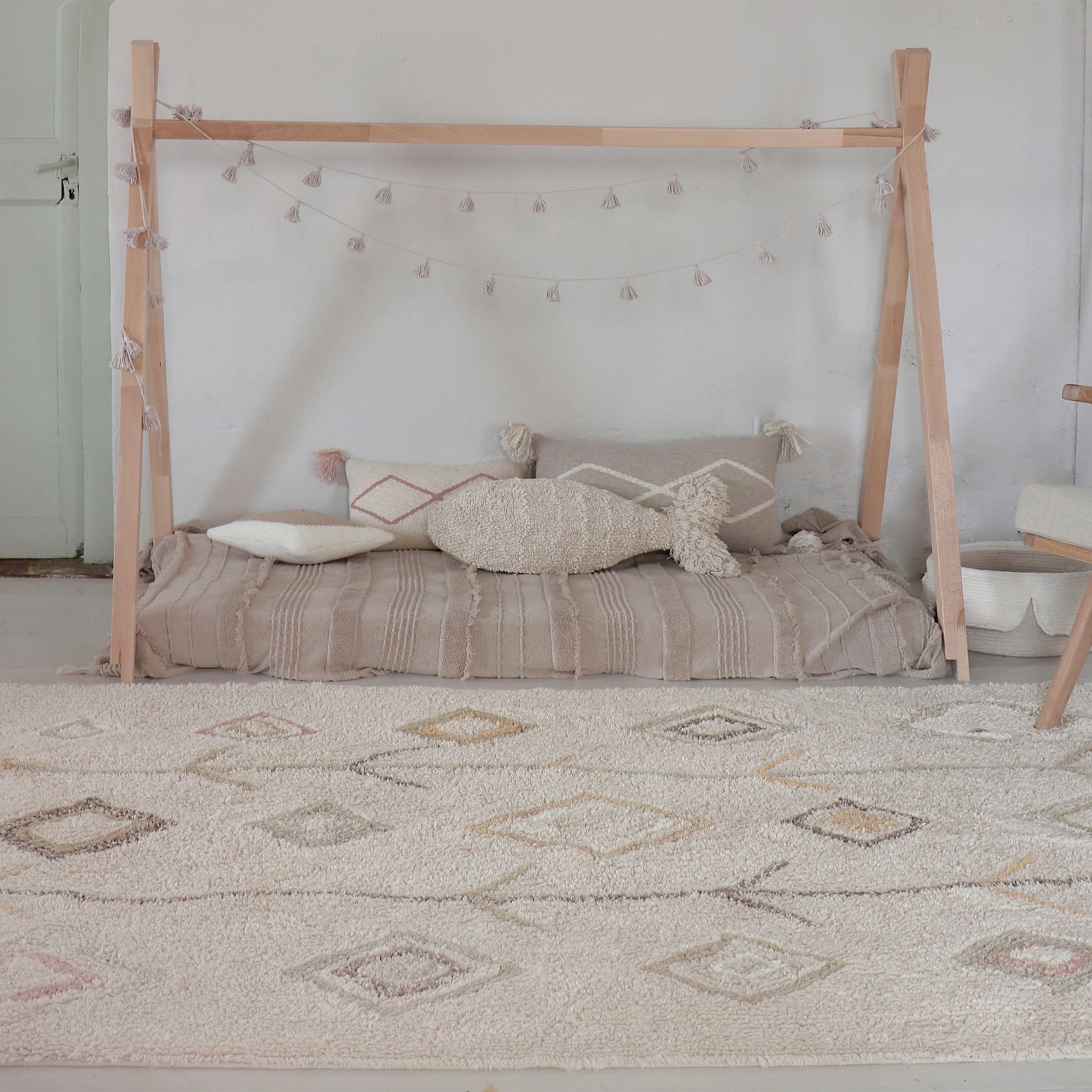 Tapis lavable couleur naturelle C-KAA-NAT — vue 4