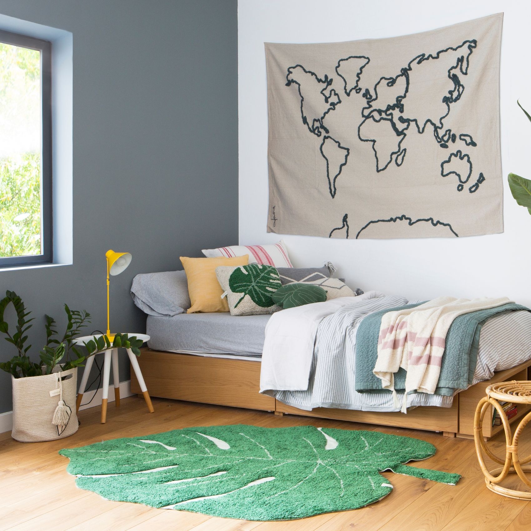 Tapis lavable feuille de monstera — vue 4