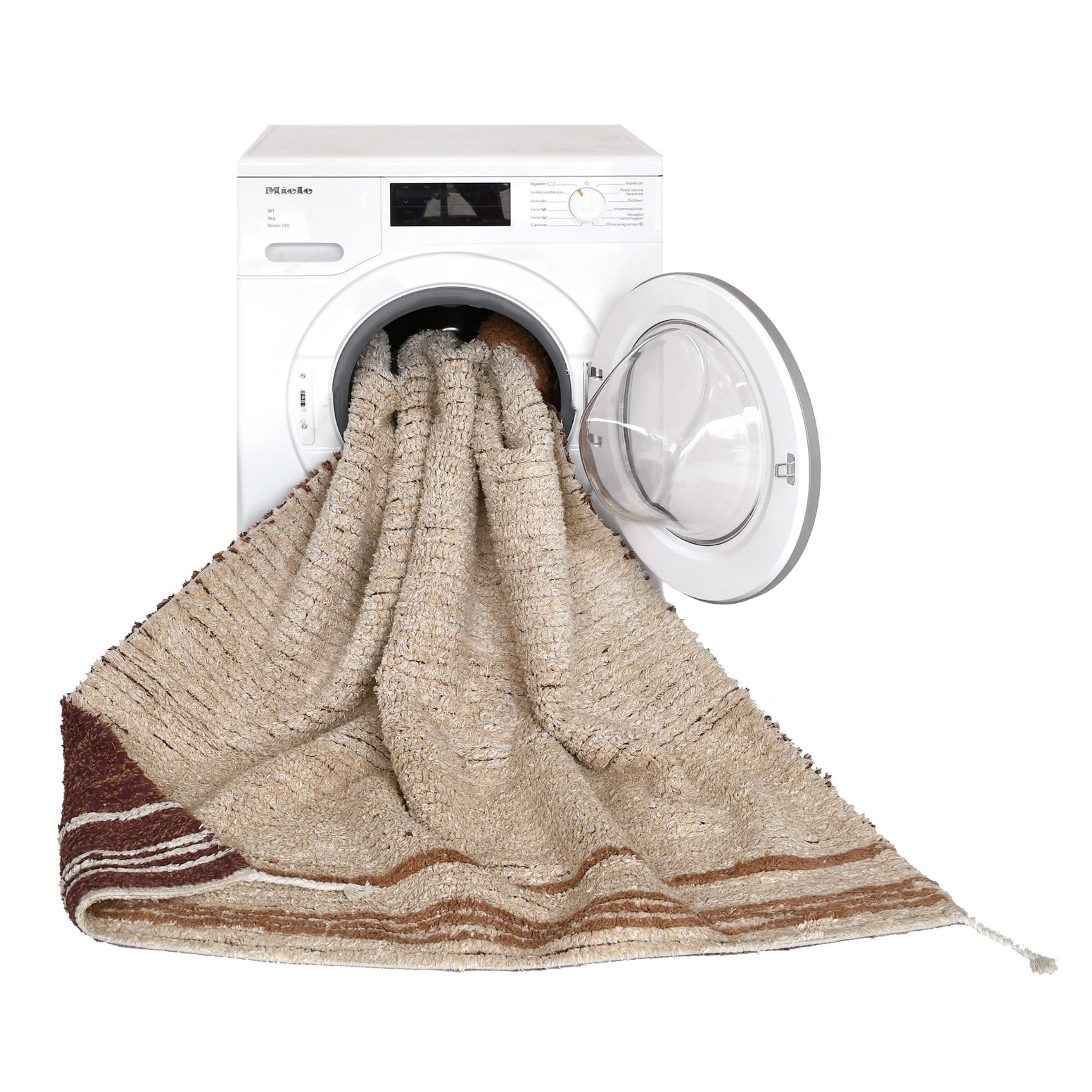 Tapis lavable réversible caramel double — vue 6