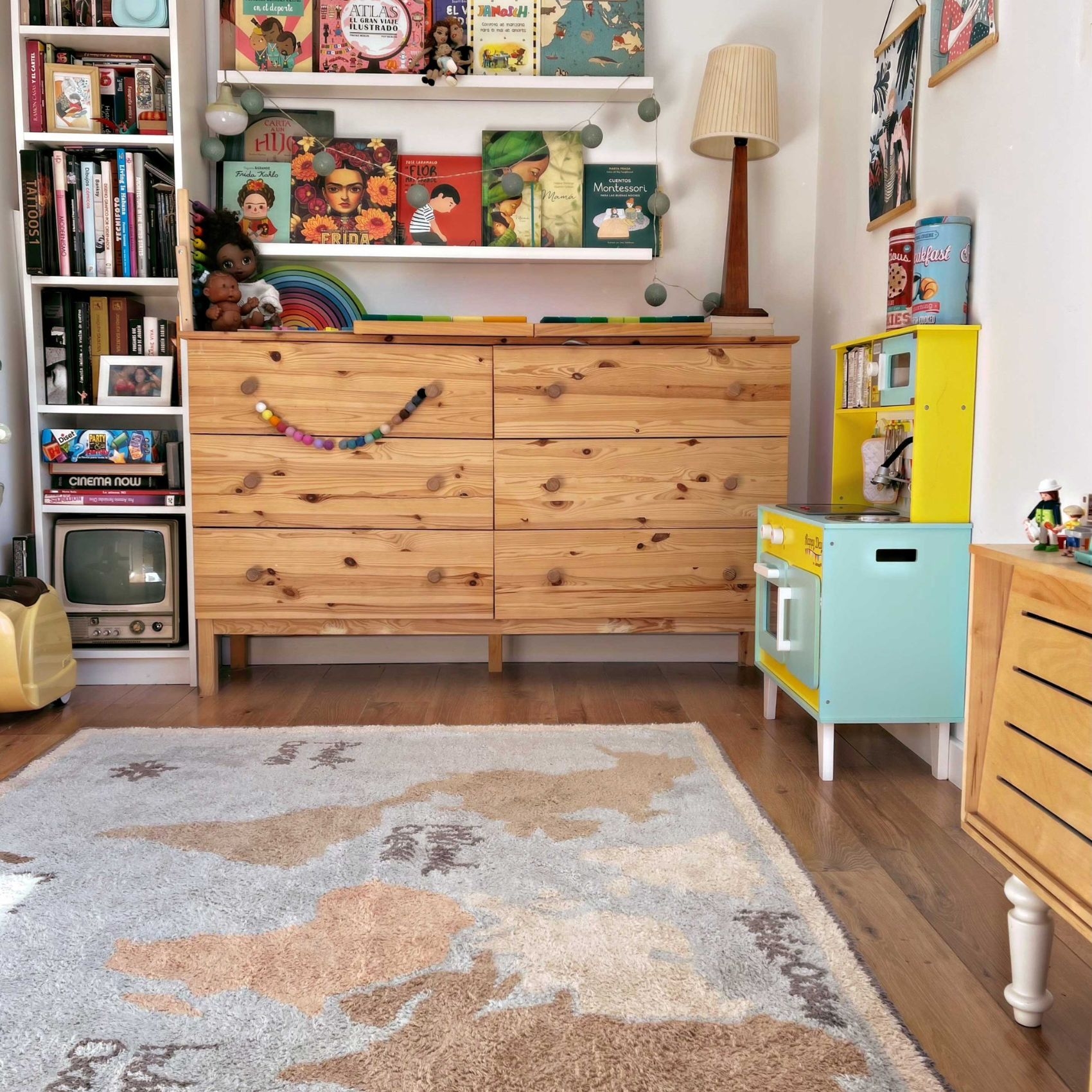 Tapis lavable carte vintage — vue 6