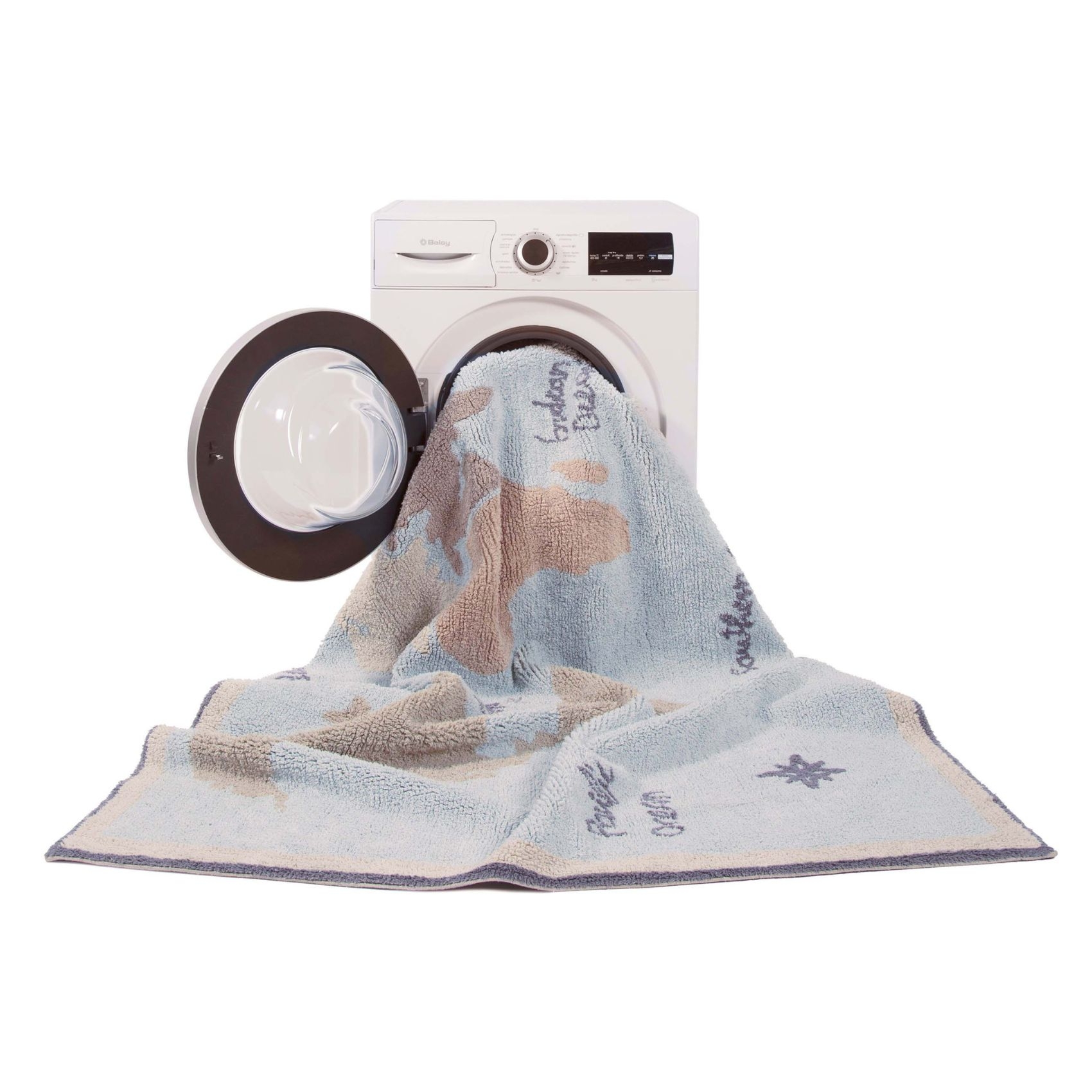 Tapis lavable carte vintage — vue 3