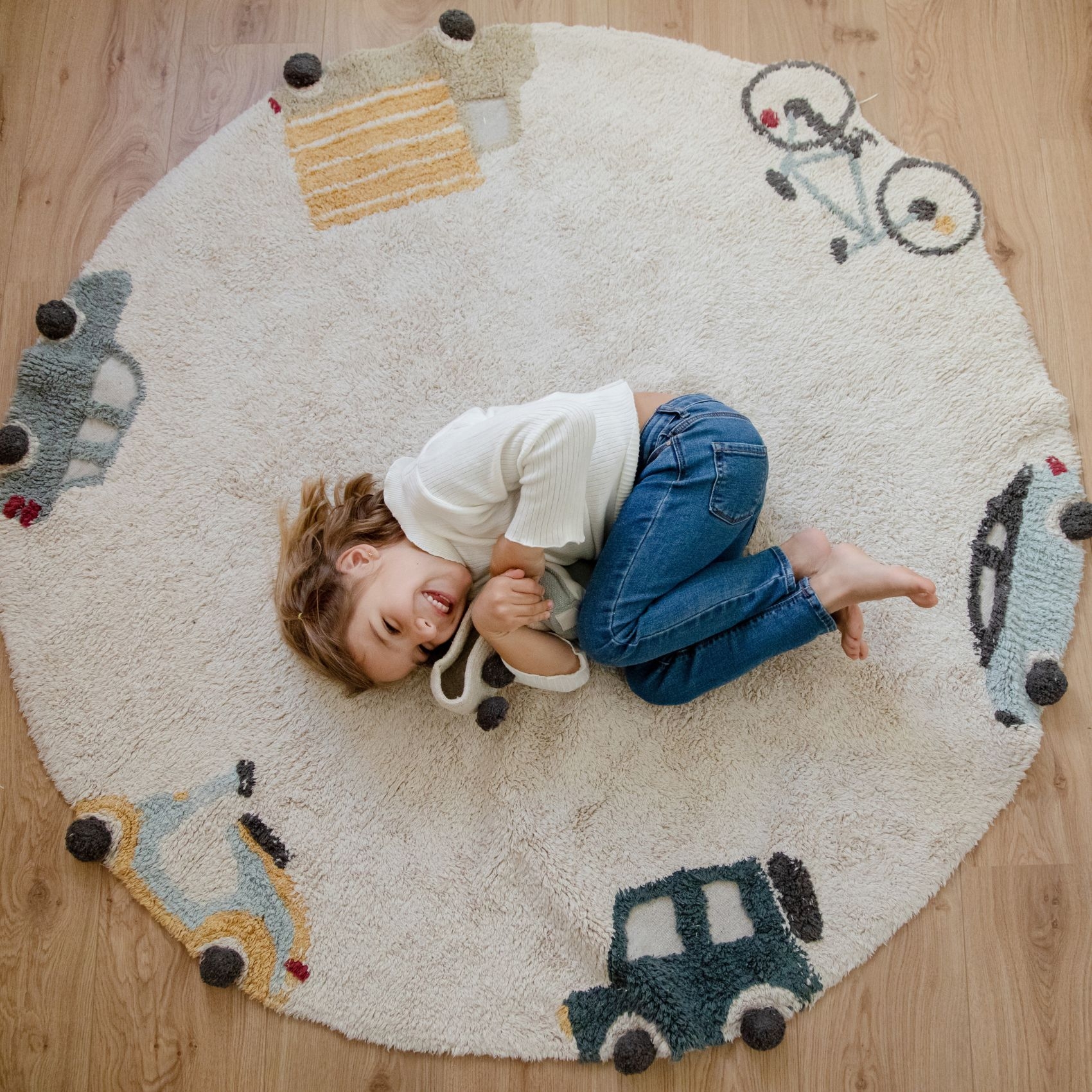 Tapis lavable roues — vue 3