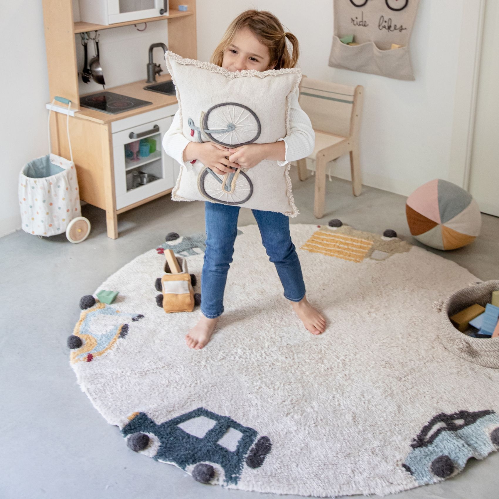 Tapis lavable roues — vue 4