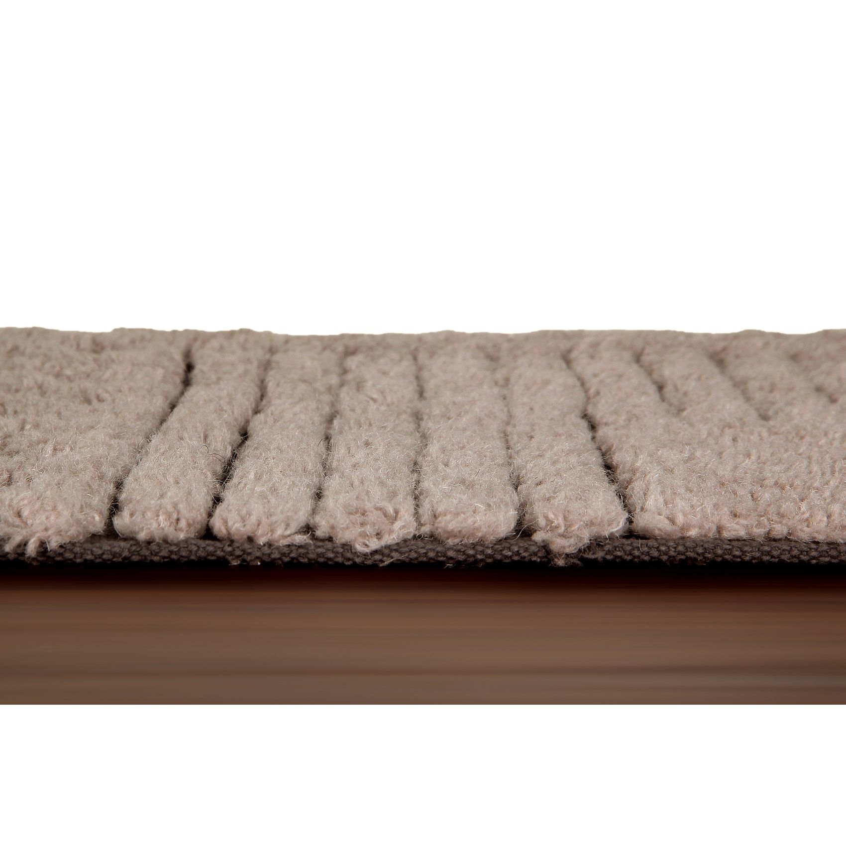 Tapis lavable en laine café doré — vue 6