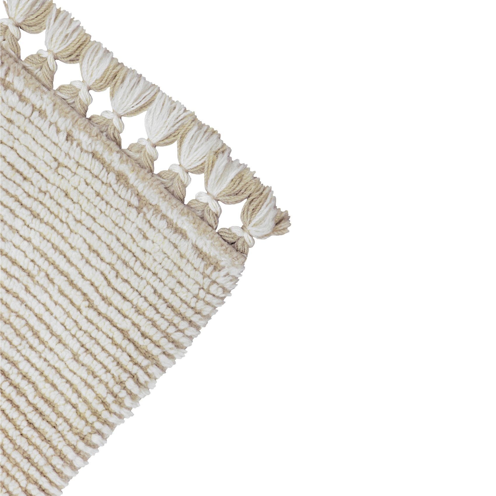 Tapis de couloir lavable en laine koa grès — vue 6