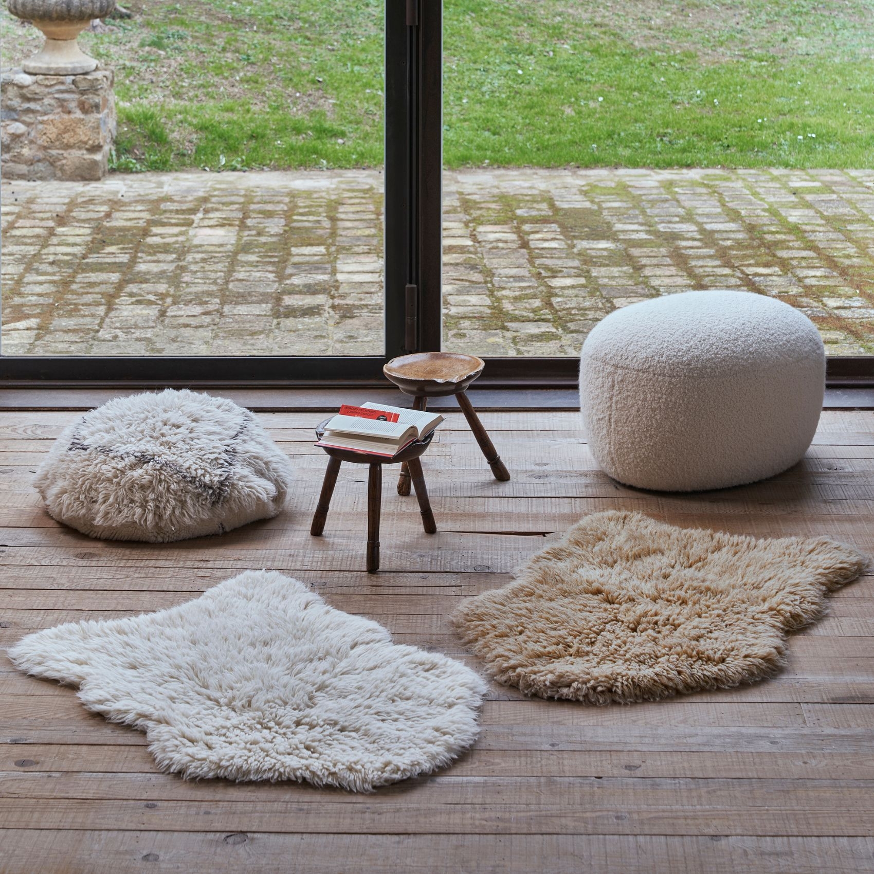 Tapis lavable en laine woolly — vue 3