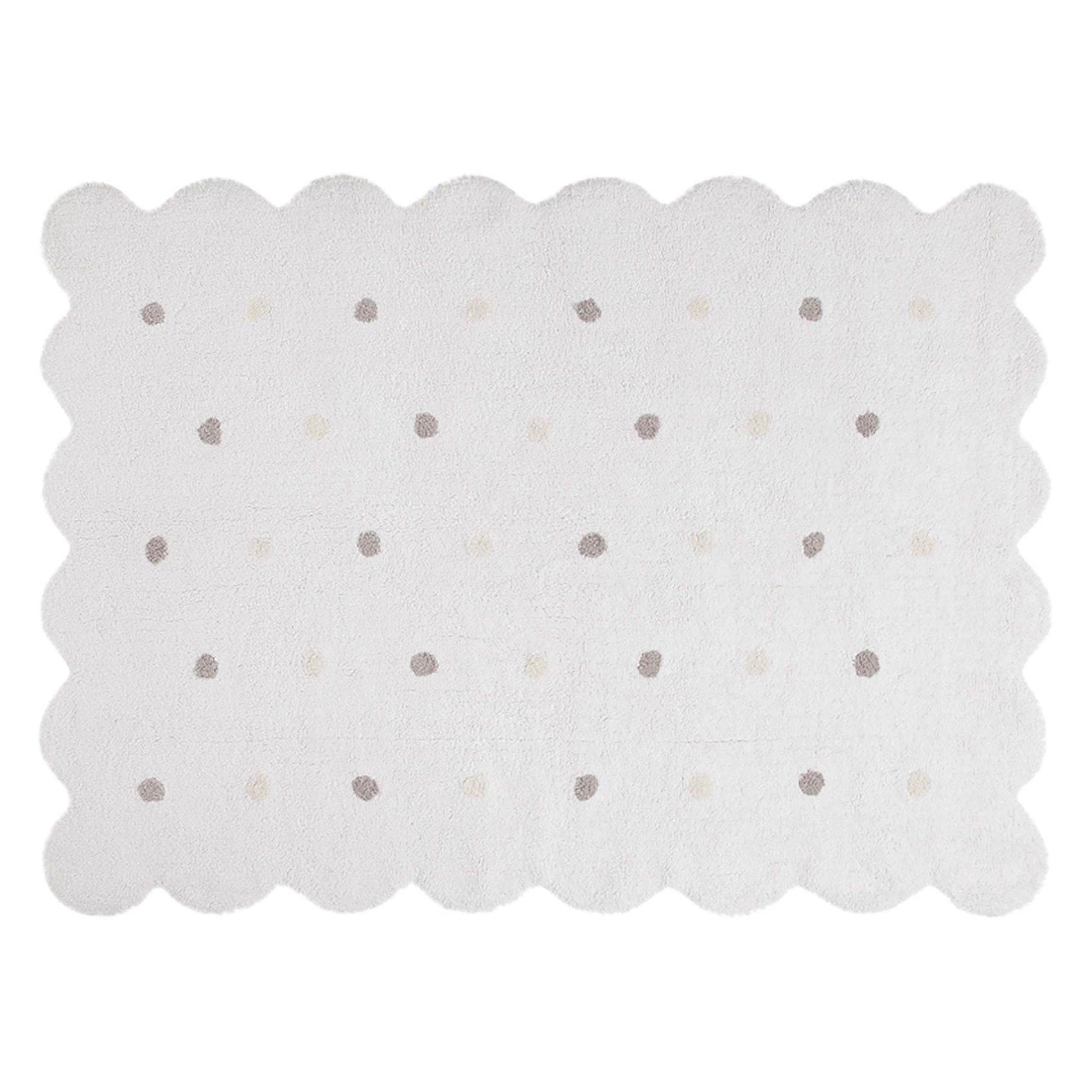 Tapis lavable en forme de biscuit