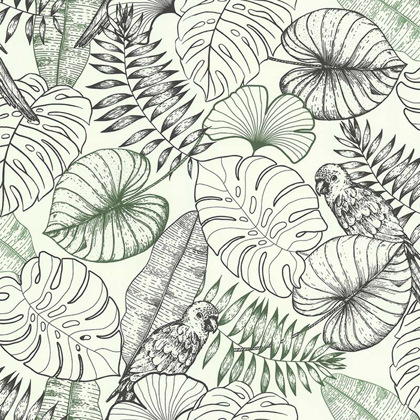 Papier peint aux impressions exotiques — vue 3