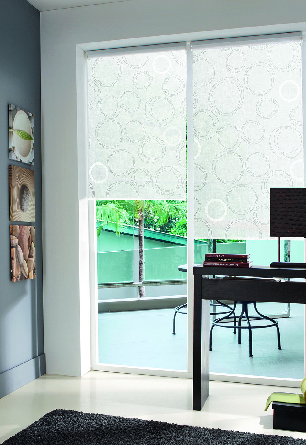 Store Enrouleur Cercles Dessinés