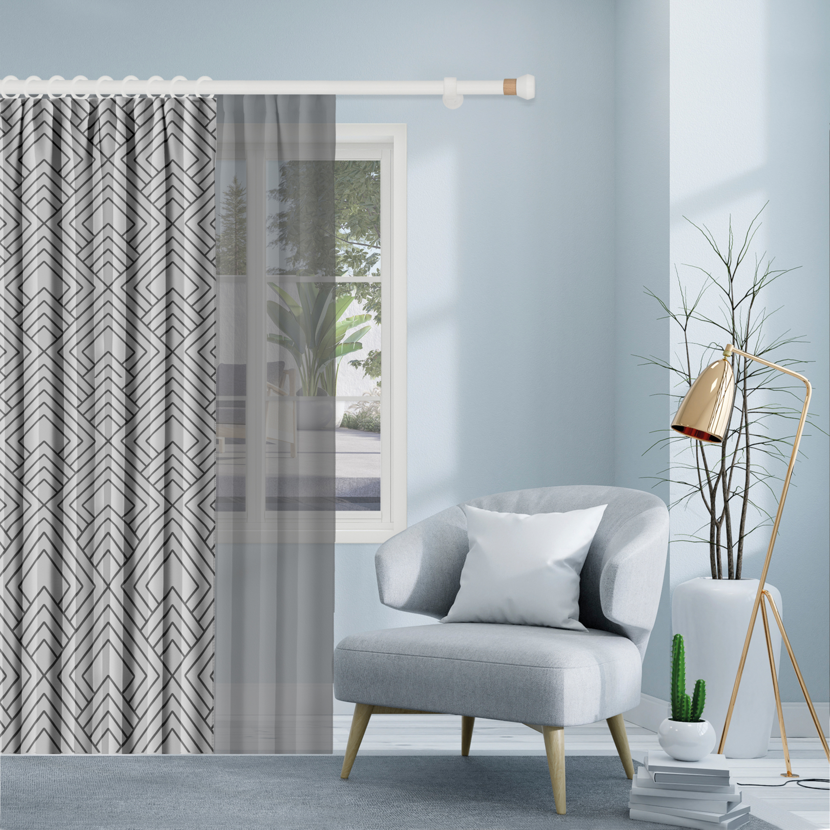 Double support tringle fixe de 130-200 mm — vue 4