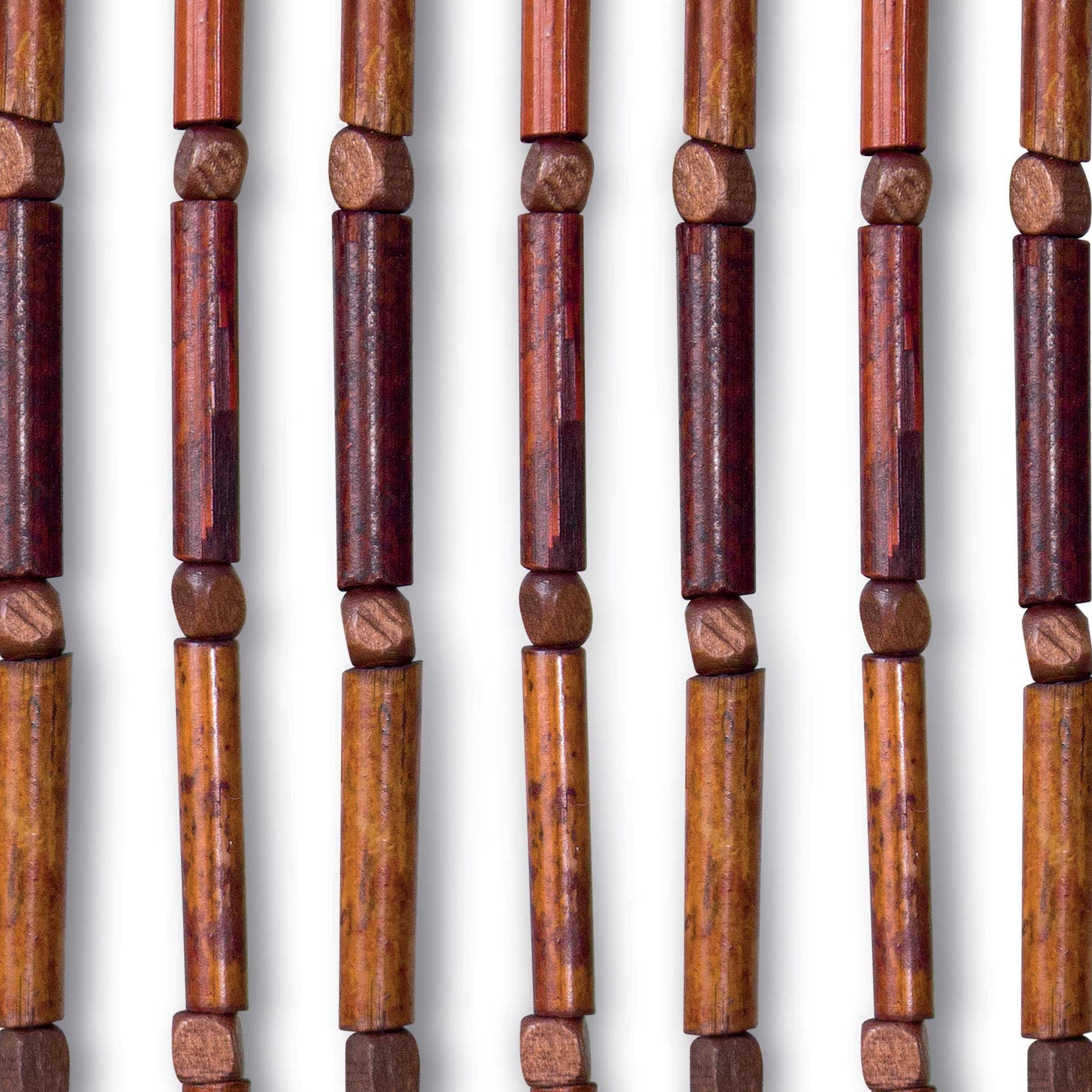 Rideau de porte en bambou et perles de bois — vue 5