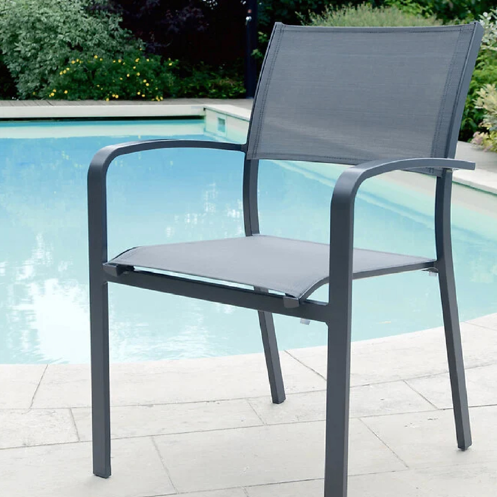Fauteuil à accoudoir et textilène — vue 5