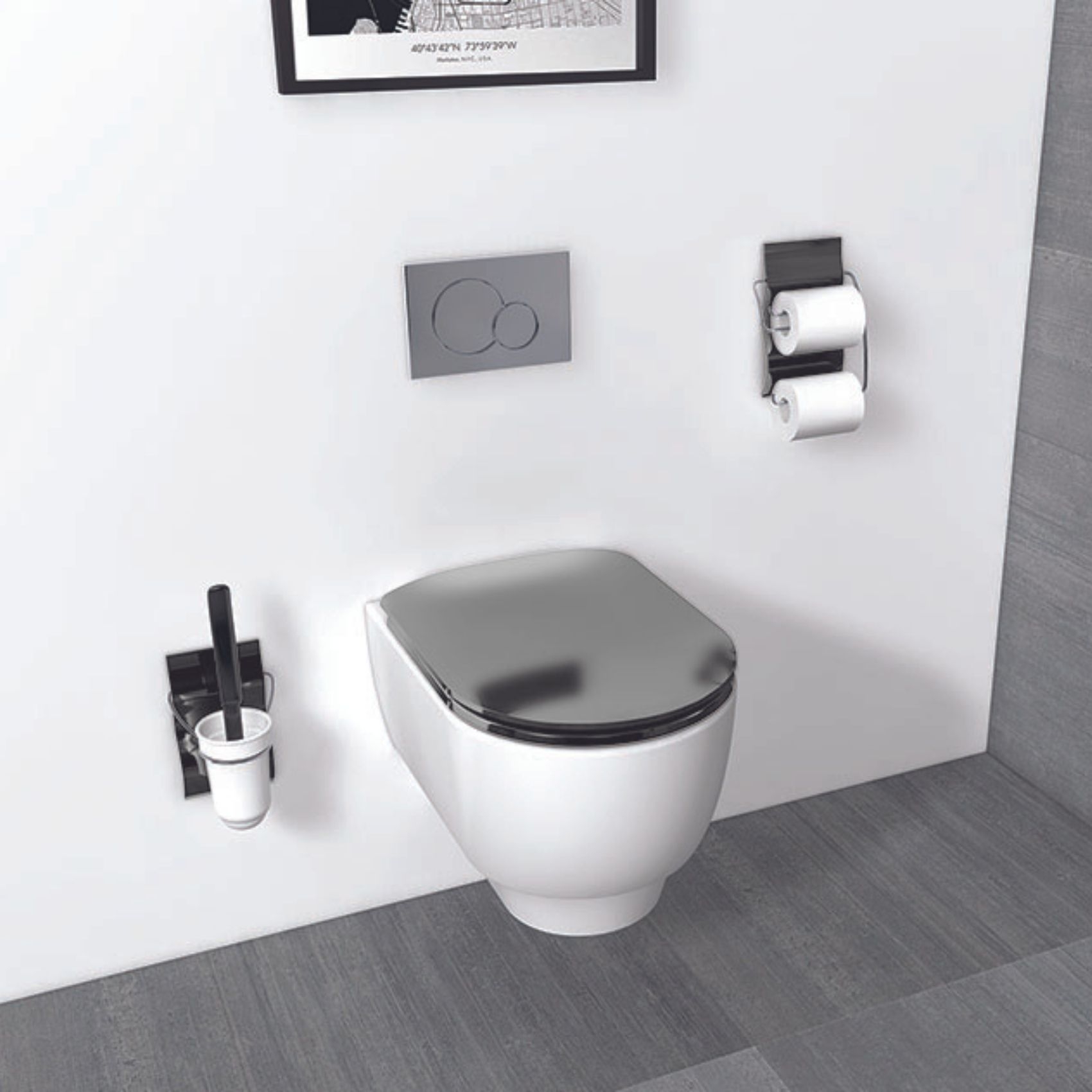 Abattant wood slim déclipsable effet métal précieux — vue 5