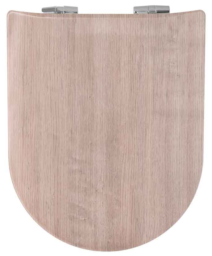 Abattant wood slim déclipsable esprit bois organique