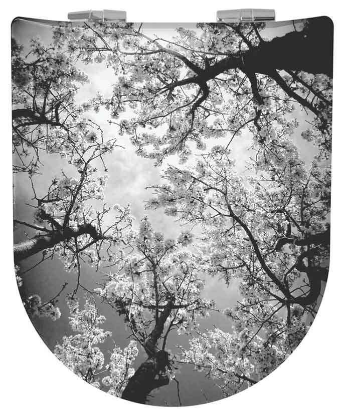 Abattant Double OLFA Descente Assistée Arbres en Fleurs