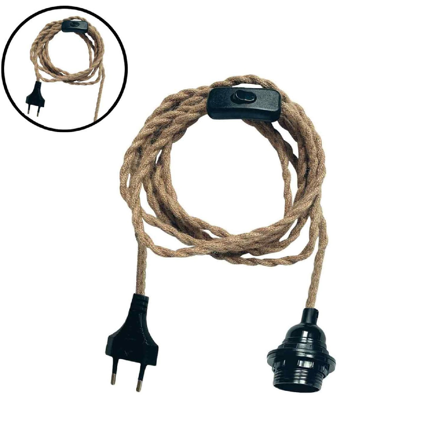 Baladeuse corde  et interrupteur — vue 3